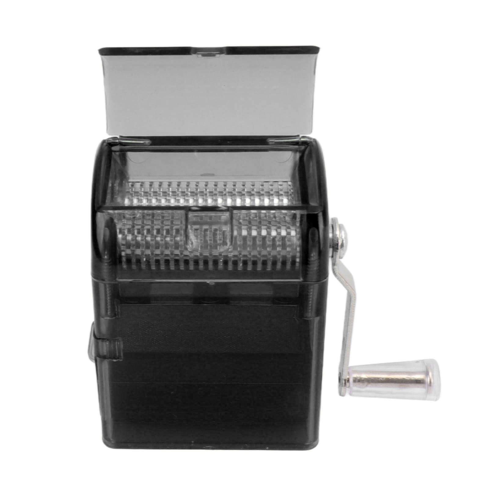 Hand Crank Crusher Tobacco Cutter Portable Smoking Grinder With Tobacco Storage Case Black - Image 8