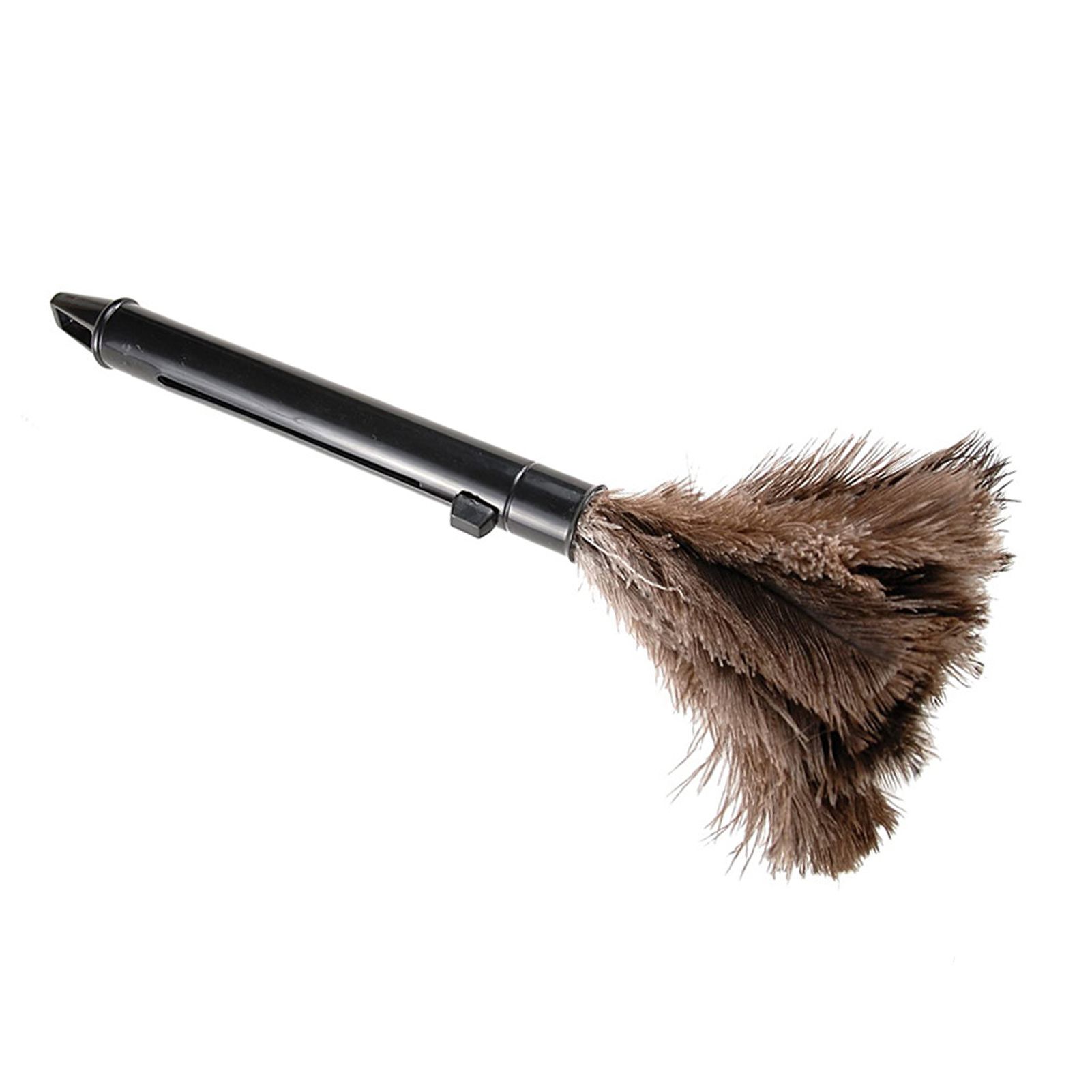 Feather Dusters Brown Washable Portable Compact Chicken Feathers ABS Mini Duster with Handle for Household - Image 5