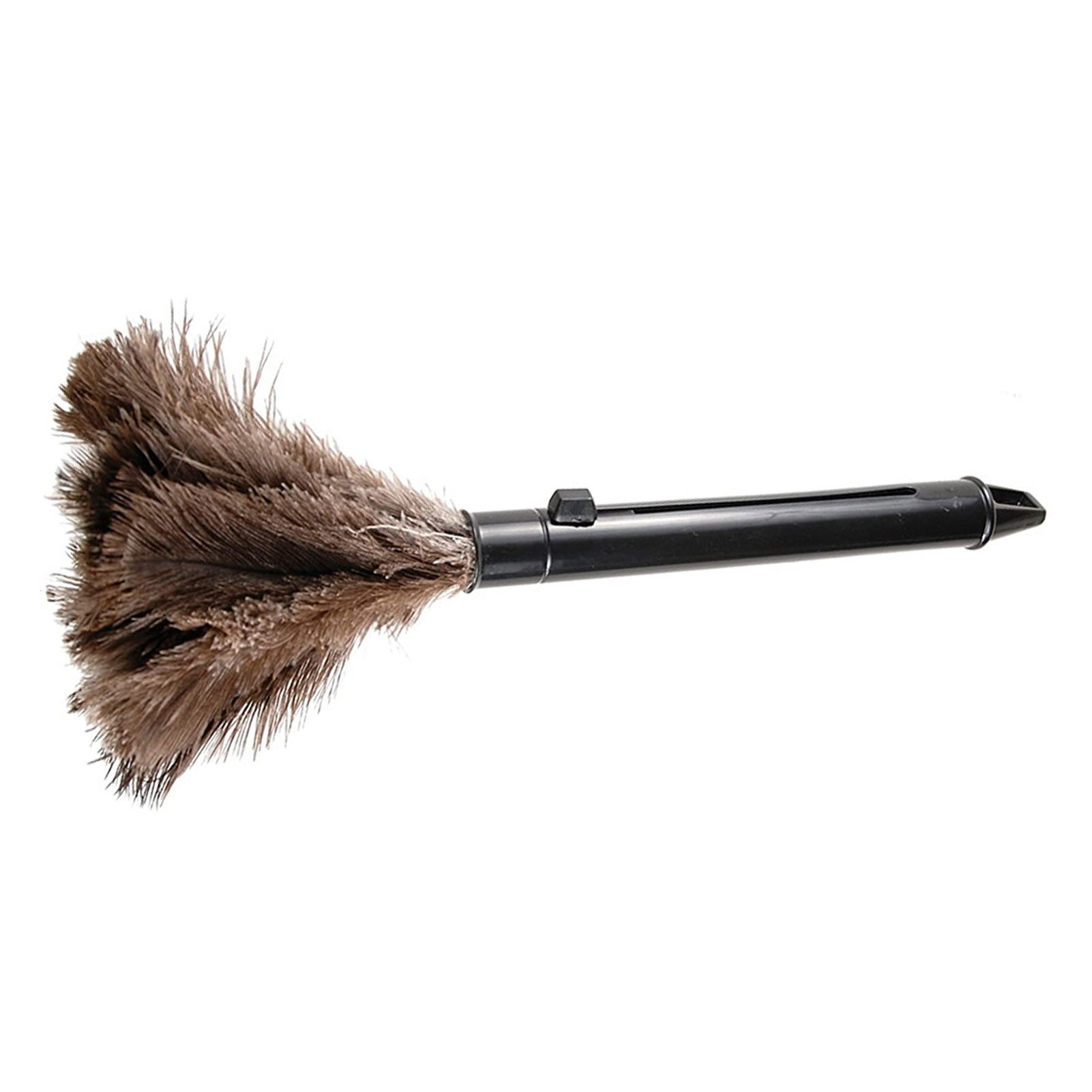 Feather Dusters Brown Washable Portable Compact Chicken Feathers ABS Mini Duster with Handle for Household - Image 6