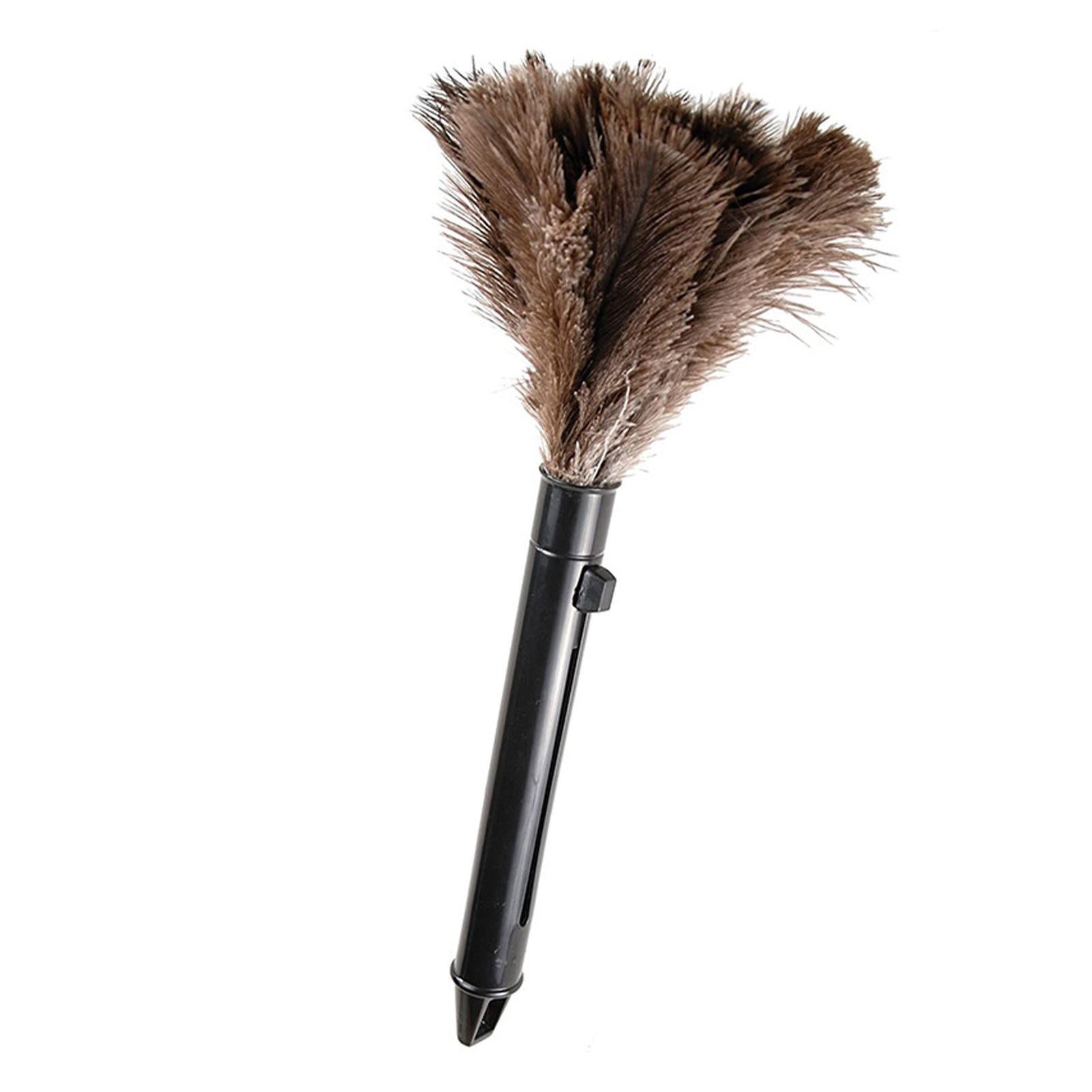 Feather Dusters Brown Washable Portable Compact Chicken Feathers ABS Mini Duster with Handle for Household - Image 7