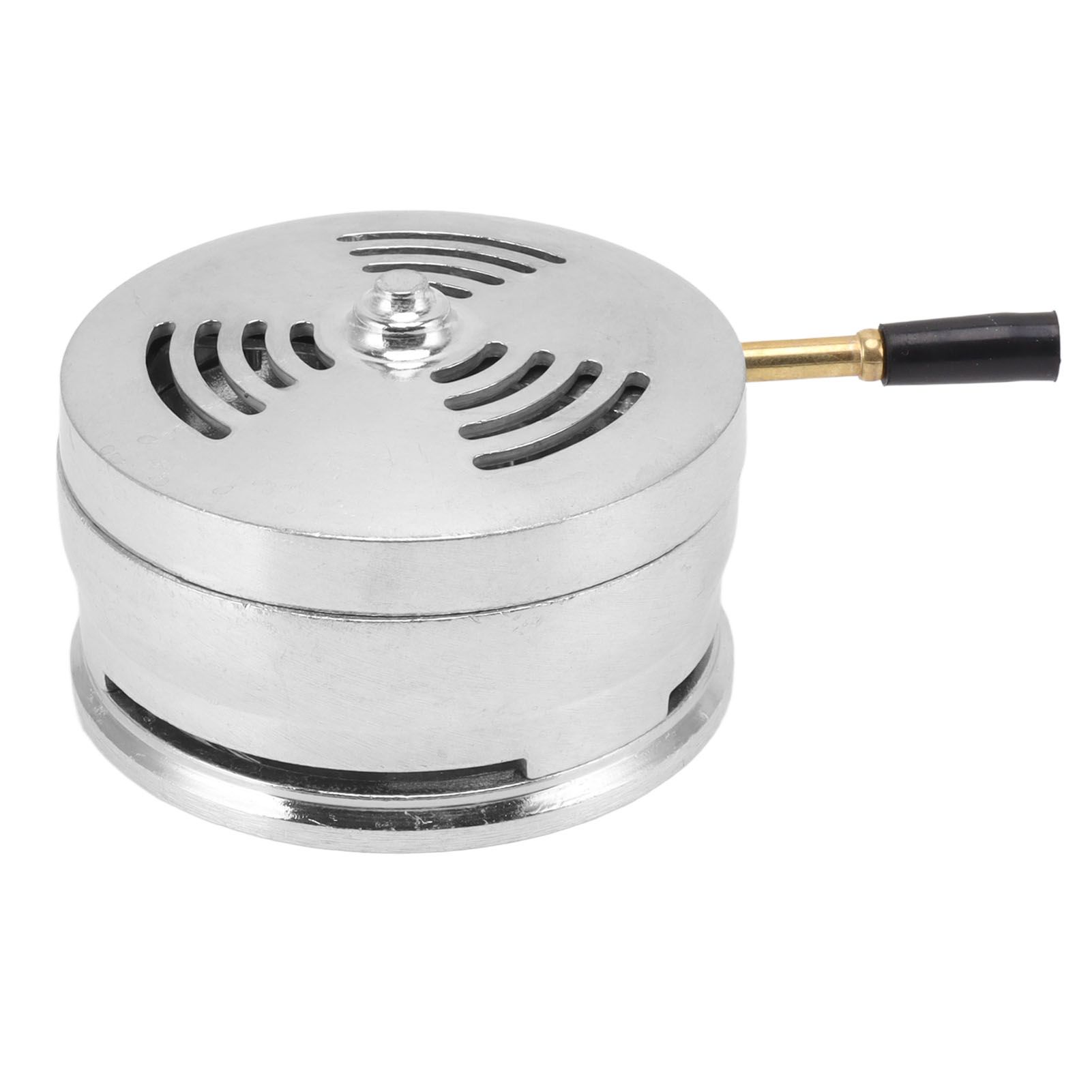 Hookah Charcoal Bowl Holder Universal Easy Replace Charcoal Fast Cleaning Shisha Hookah Heat Management System Silver - Image 4