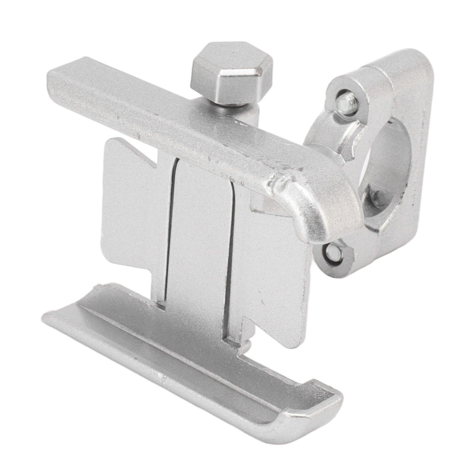 Bike Phone Mount Aluminum Alloy Silicone Pad Rotatable Impact Resistant Bike Cell Phone Holder for 4 to 7 Inch Device Silver - Image 6