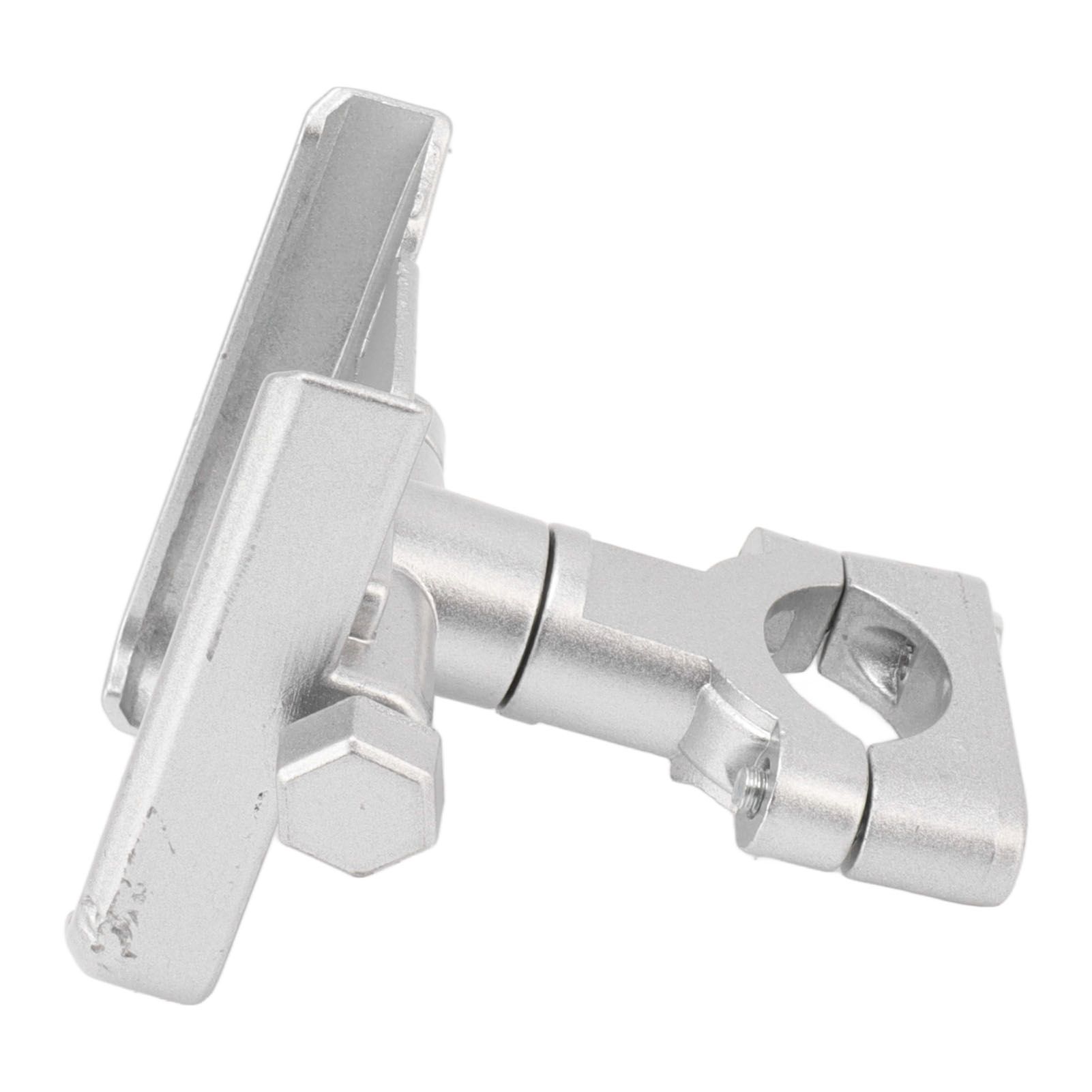 Bike Phone Mount Aluminum Alloy Silicone Pad Rotatable Impact Resistant Bike Cell Phone Holder for 4 to 7 Inch Device Silver - Image 8
