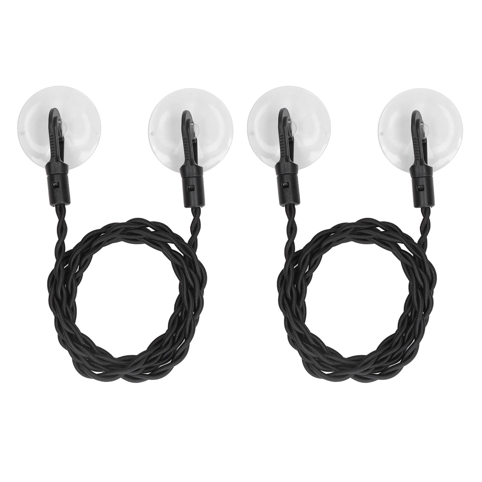 2Pcs Travel Clothesline Portable Retractable Punch Free with Sunction Cups Camping Accessories - Image 1