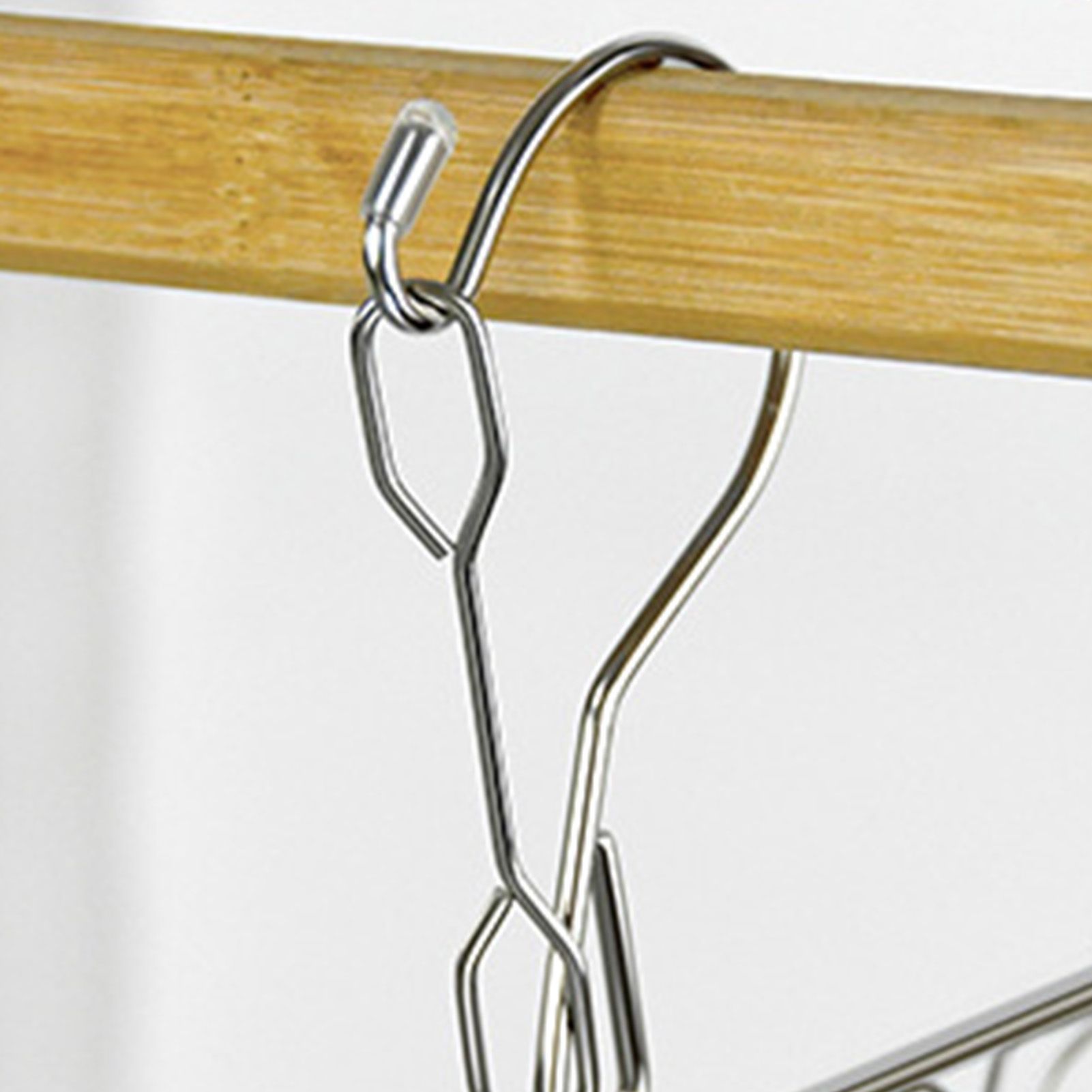 Stainless Steel Sock Drying Rack for Towels Cloth Diapers Bras Baby Clothes Underwear Hat Gloves 3 Layer 30 Clip - Image 8