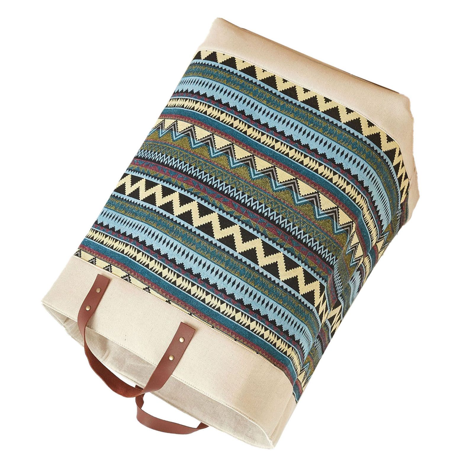 Laundry Basket Grocery Bag Jute Large Capacity Dirty Clothes Storage Basket Bucket for Home Colorful - Image 4