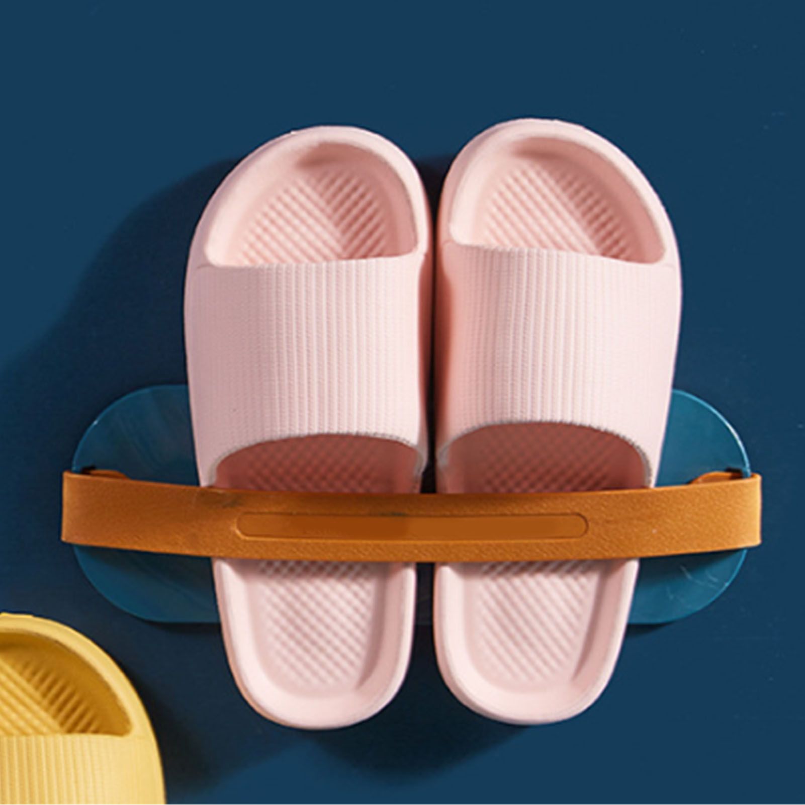 Bathroom Slippers Anti Slip Soft Thick Sole Integrated Light Weight Home Slippers Pink 40 41 (25cm/9.8in) - Image 6