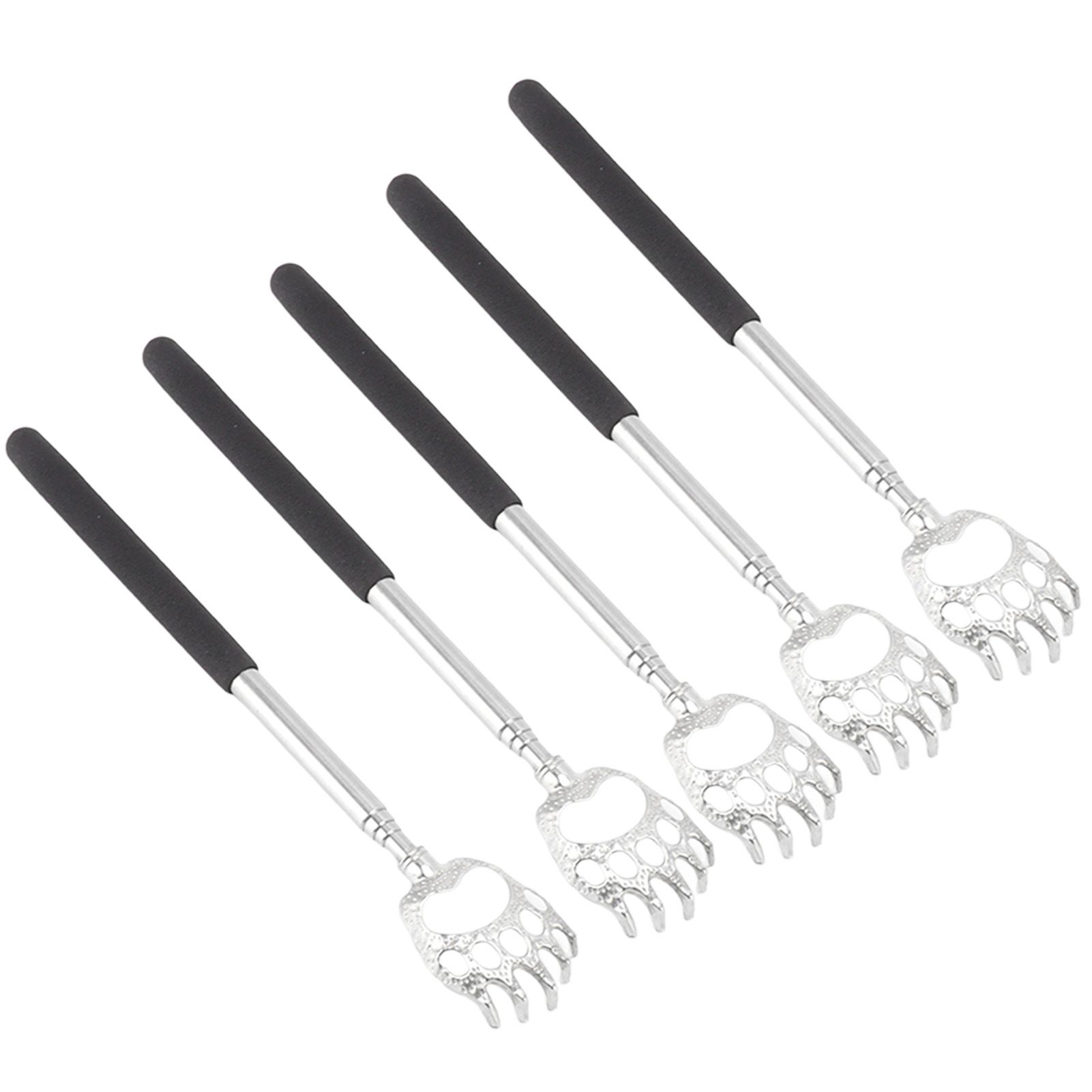 5Pcs Back Scratcher Telescopic Back Scratchers Stainless Steel for Head Body Arm - Image 2