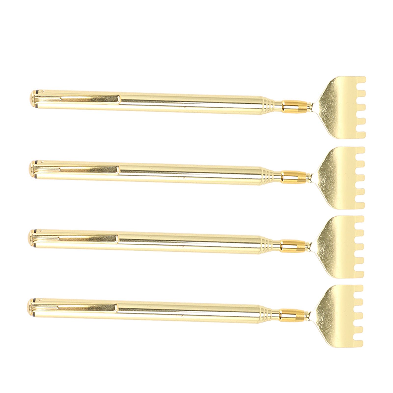 4PCS Extendable Back Scratcher Portable Stainless Steel Telescoping Back Scratcher for Massage - Image 3