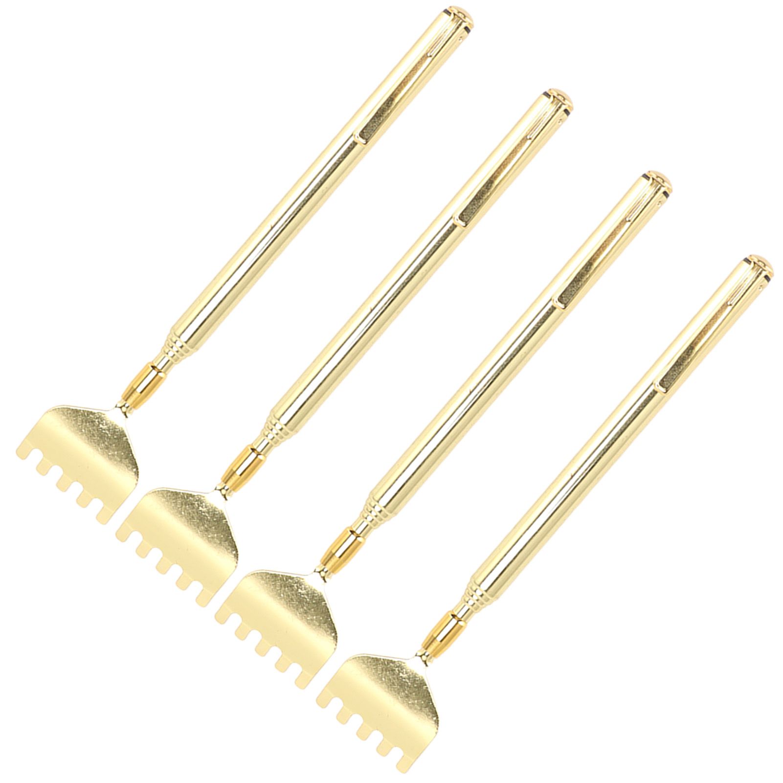 4PCS Extendable Back Scratcher Portable Stainless Steel Telescoping Back Scratcher for Massage - Image 4