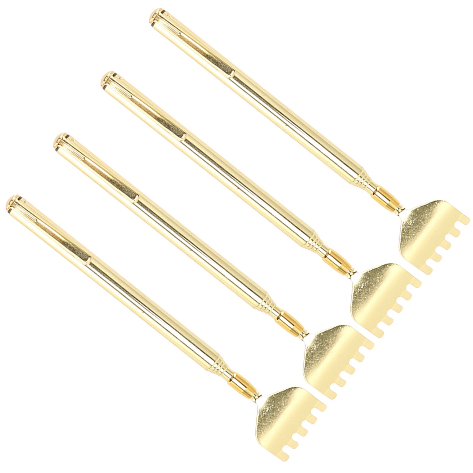 4PCS Extendable Back Scratcher Portable Stainless Steel Telescoping Back Scratcher for Massage - Image 5