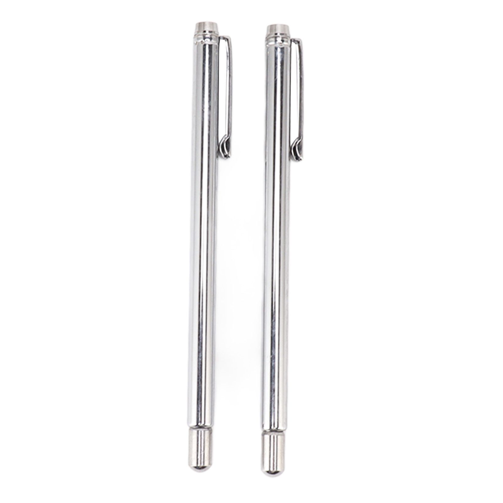 2PCS Telescopic Test Rod with Pen Clip Stainless Steel Detection Stick for Picking Metal Parts - Image 1