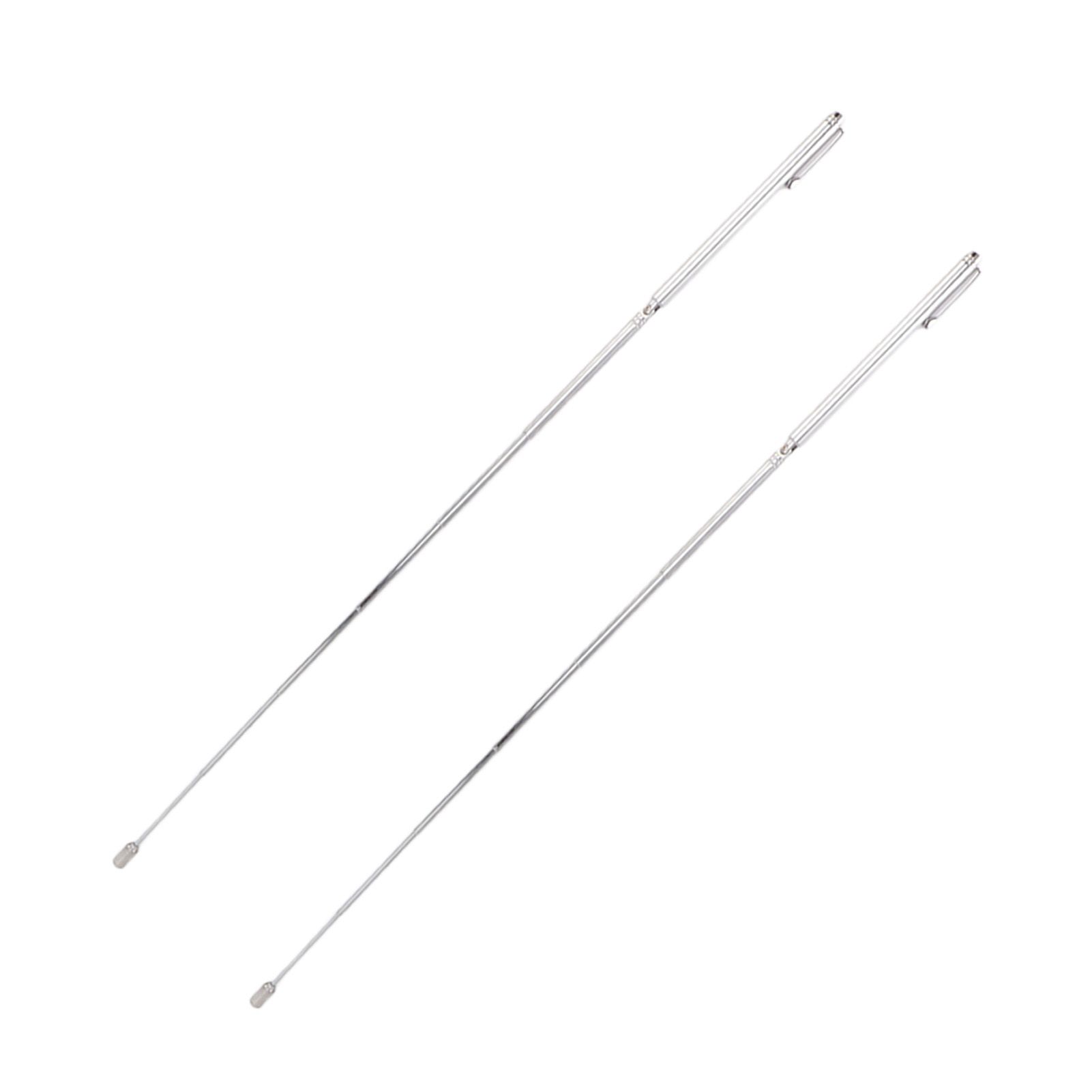 2PCS Telescopic Test Rod with Pen Clip Stainless Steel Detection Stick for Picking Metal Parts - Image 6