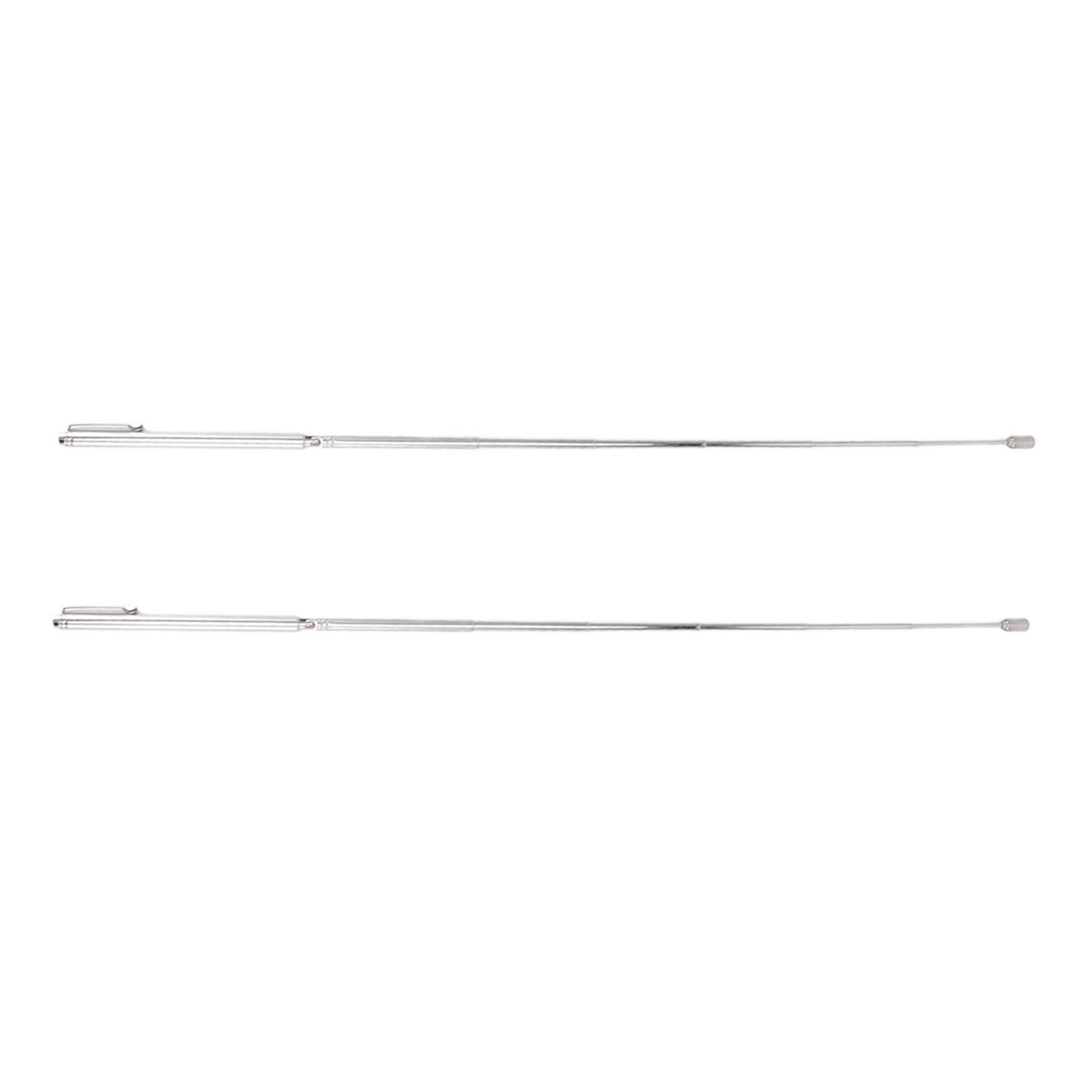 2PCS Telescopic Test Rod with Pen Clip Stainless Steel Detection Stick for Picking Metal Parts - Image 8