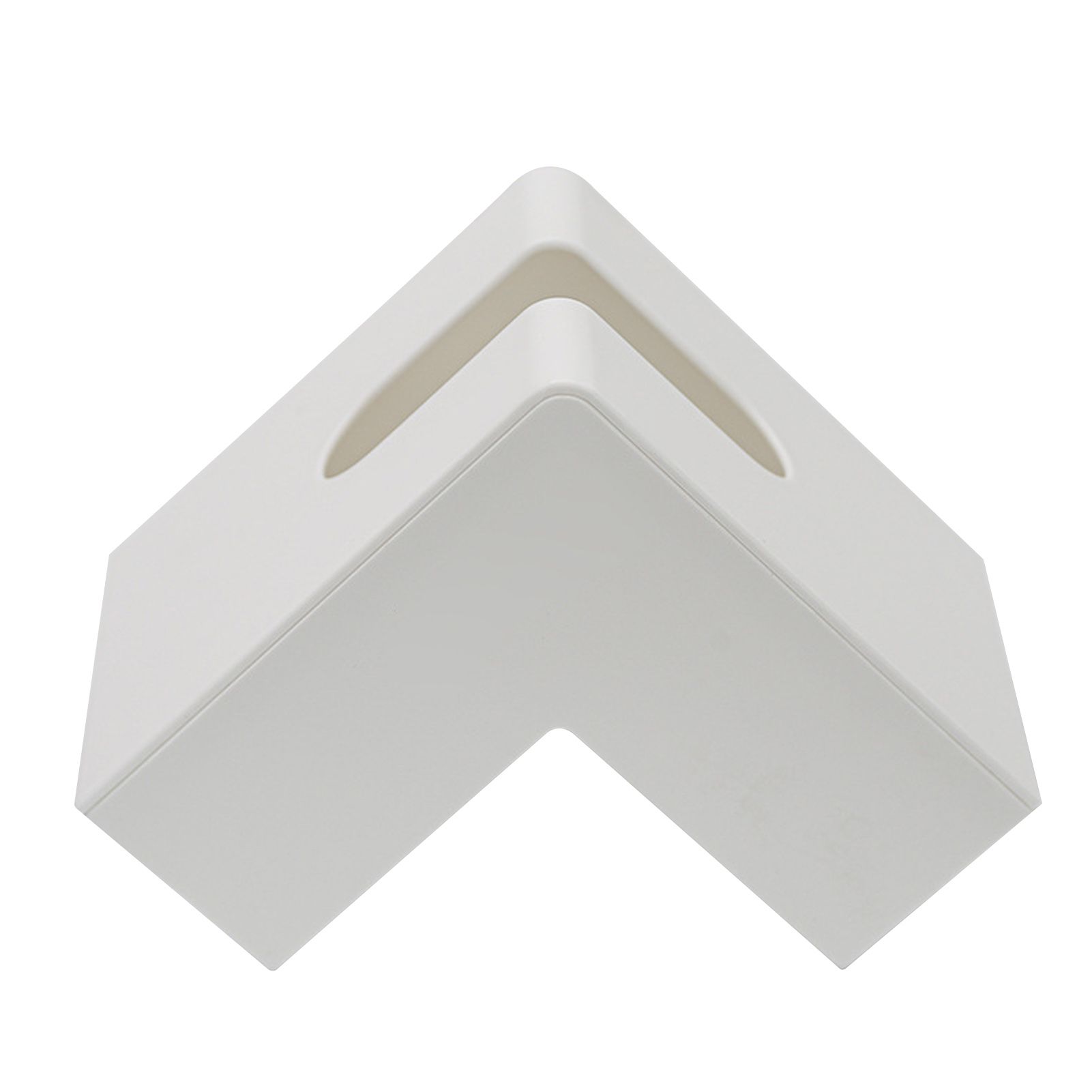 Nordic Style Plastic Tissue Box Holder Personality Simplicity Tissue Storage Box for Restaurant Living Room Desktop White - Image 1