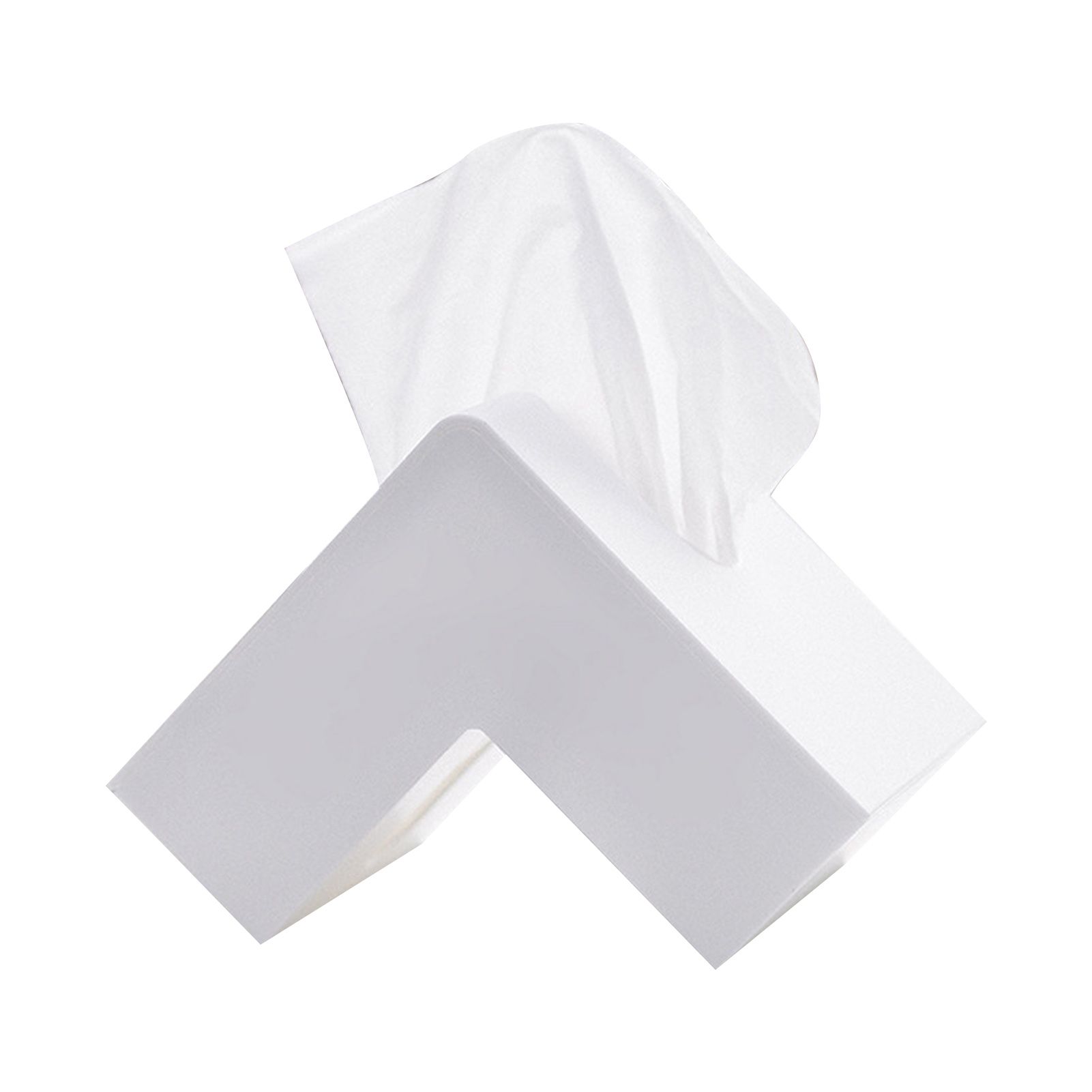 Nordic Style Plastic Tissue Box Holder Personality Simplicity Tissue Storage Box for Restaurant Living Room Desktop White - Image 2