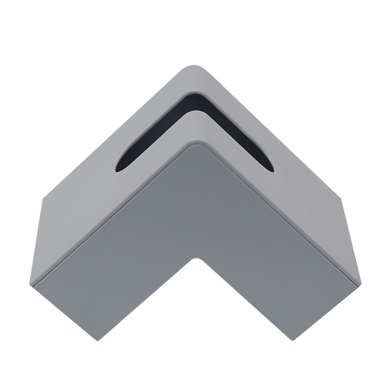 Nordic Style Plastic Tissue Box Holder Personality Simplicity Tissue Storage Box for Restaurant Living Room Desktop Gray - Image 1