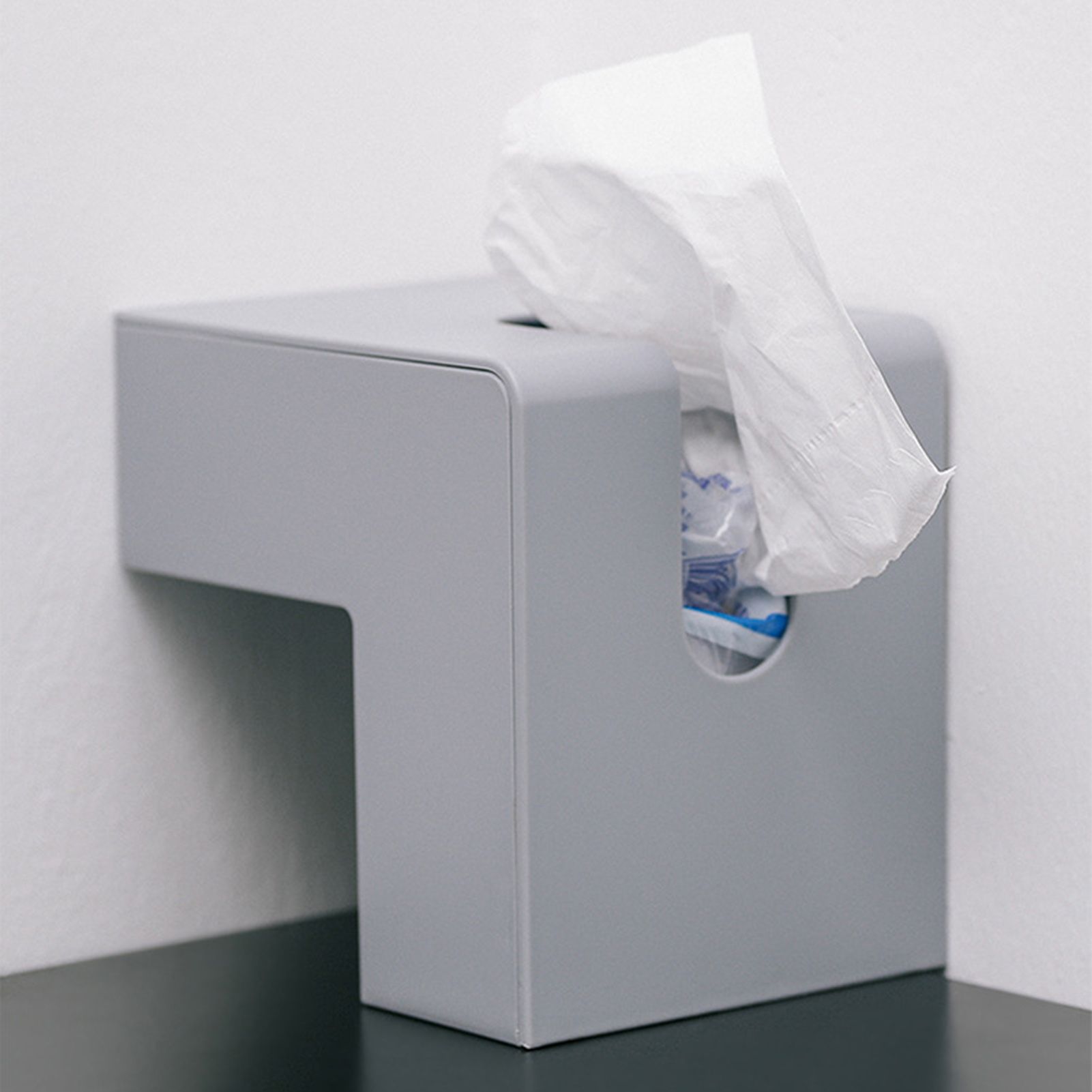 Nordic Style Plastic Tissue Box Holder Personality Simplicity Tissue Storage Box for Restaurant Living Room Desktop Gray - Image 7