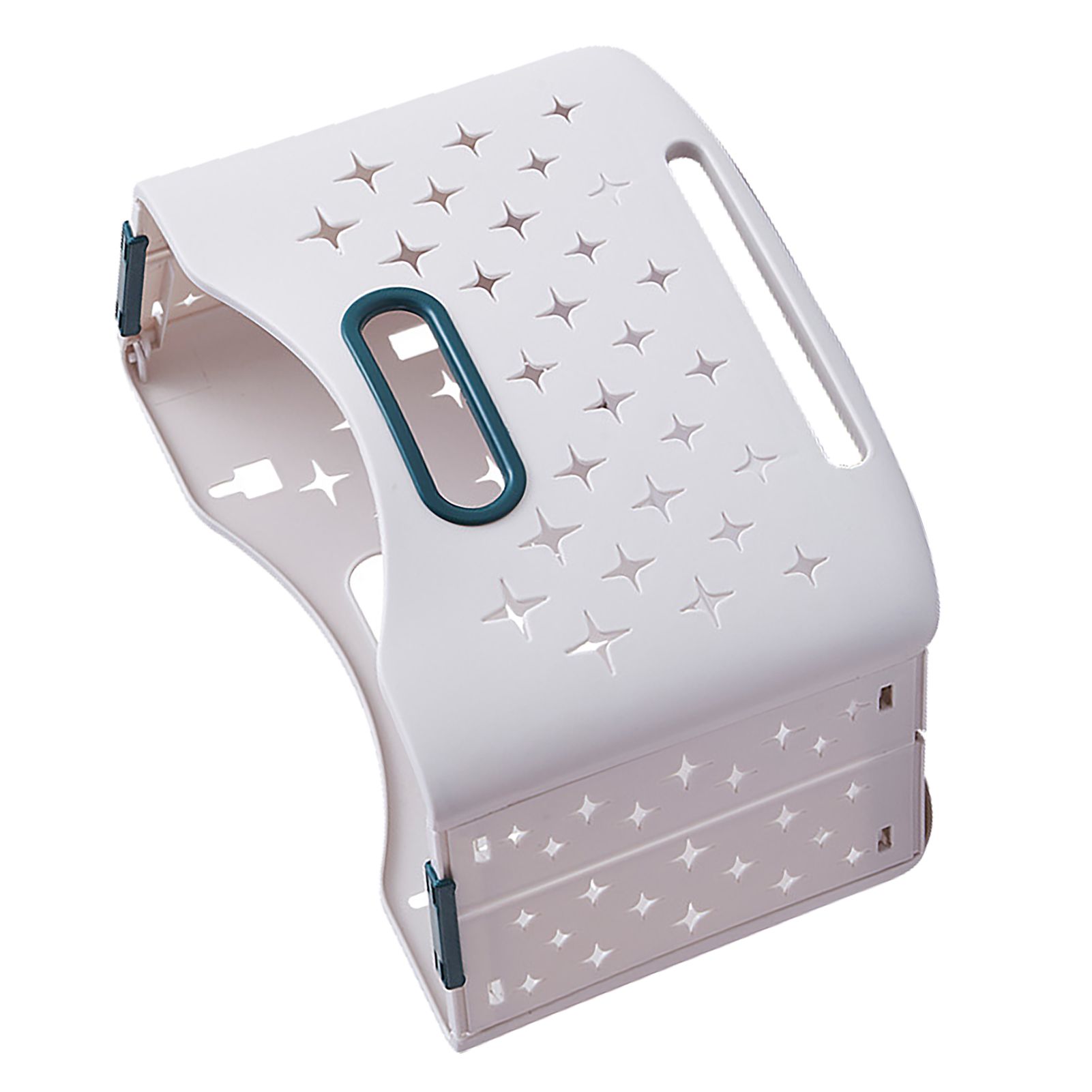 Collapsible Laundry Basket Portable Foldable Laundry Hamper Clothes Storage Organizer Basket for Home Hotel Sea Blue Single Basket - Image 3
