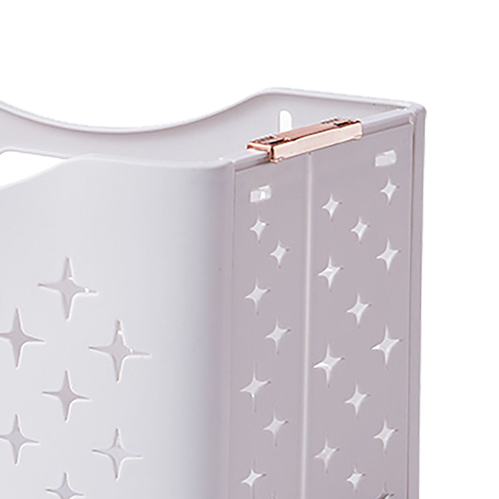 Collapsible Laundry Basket Portable Foldable Laundry Hamper Clothes Storage Organizer Basket for Home Hotel Rose Gold Single Basket - Image 7