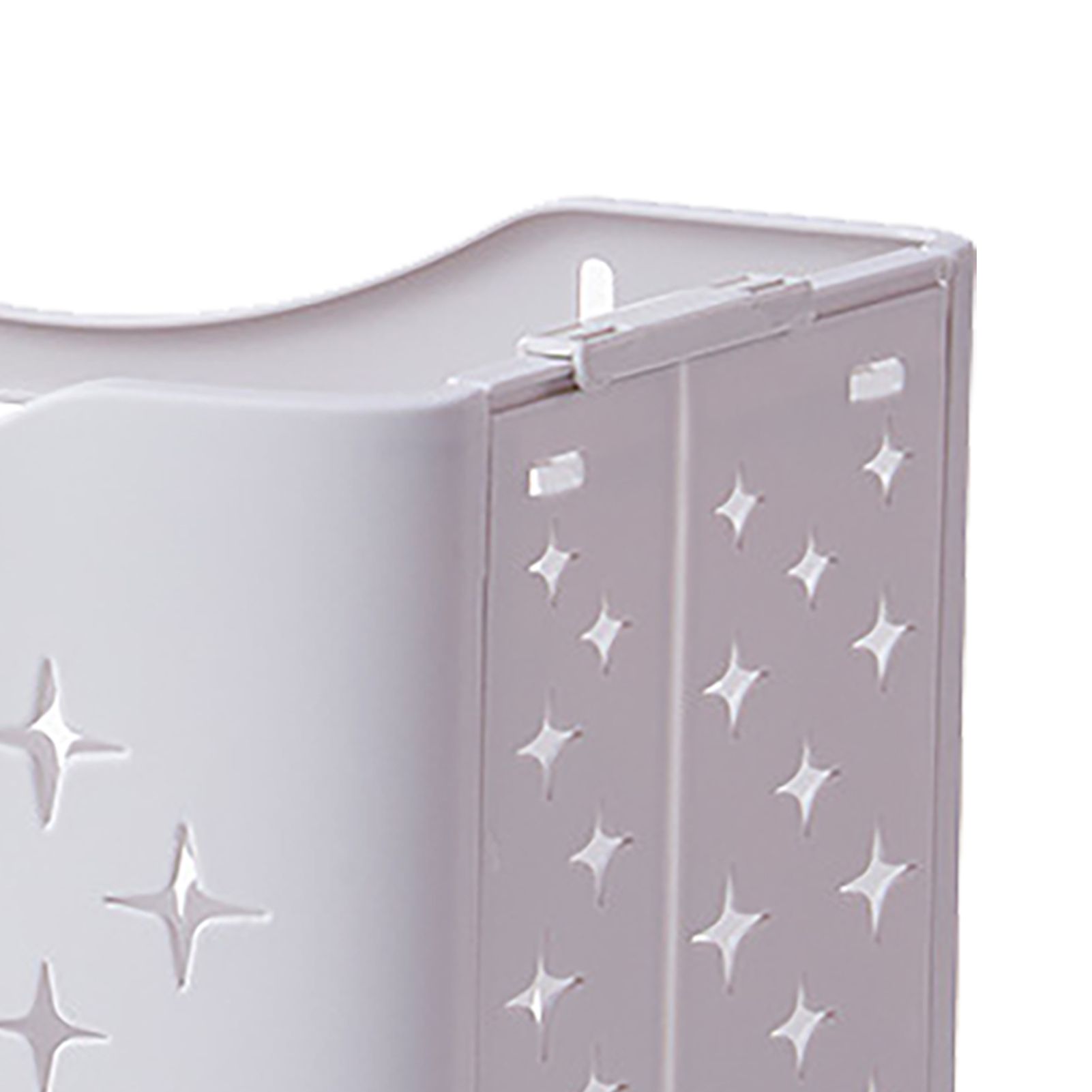 Collapsible Laundry Basket Portable Foldable Laundry Hamper Clothes Storage Organizer Basket for Home Hotel Ivory White Single Basket - Image 7