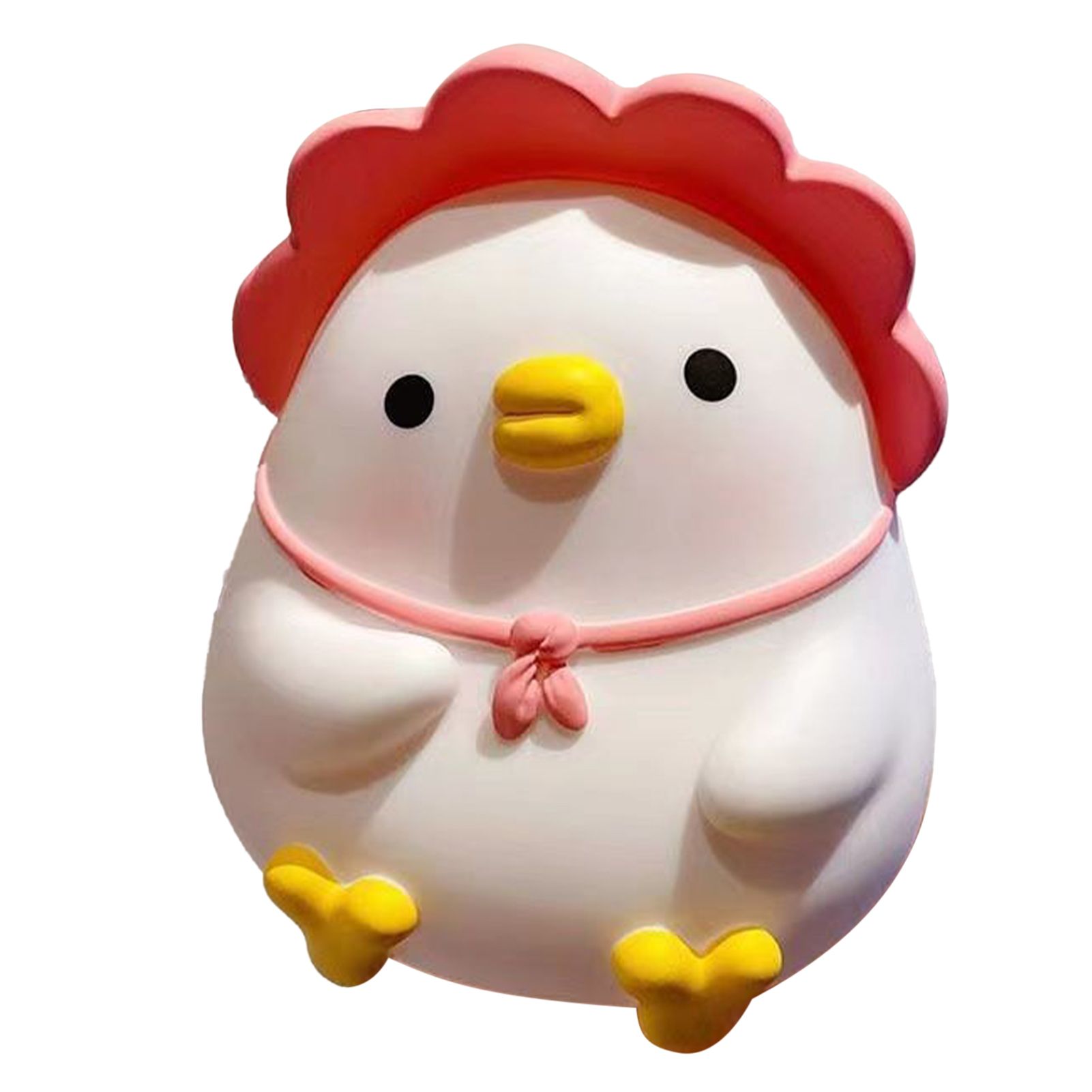 Kids Piggy Bank Cute Cartoon Money Coin Bank Anti Fall Vinyl Resin Money Bank for Boys Girls Pink Duck - Image 1
