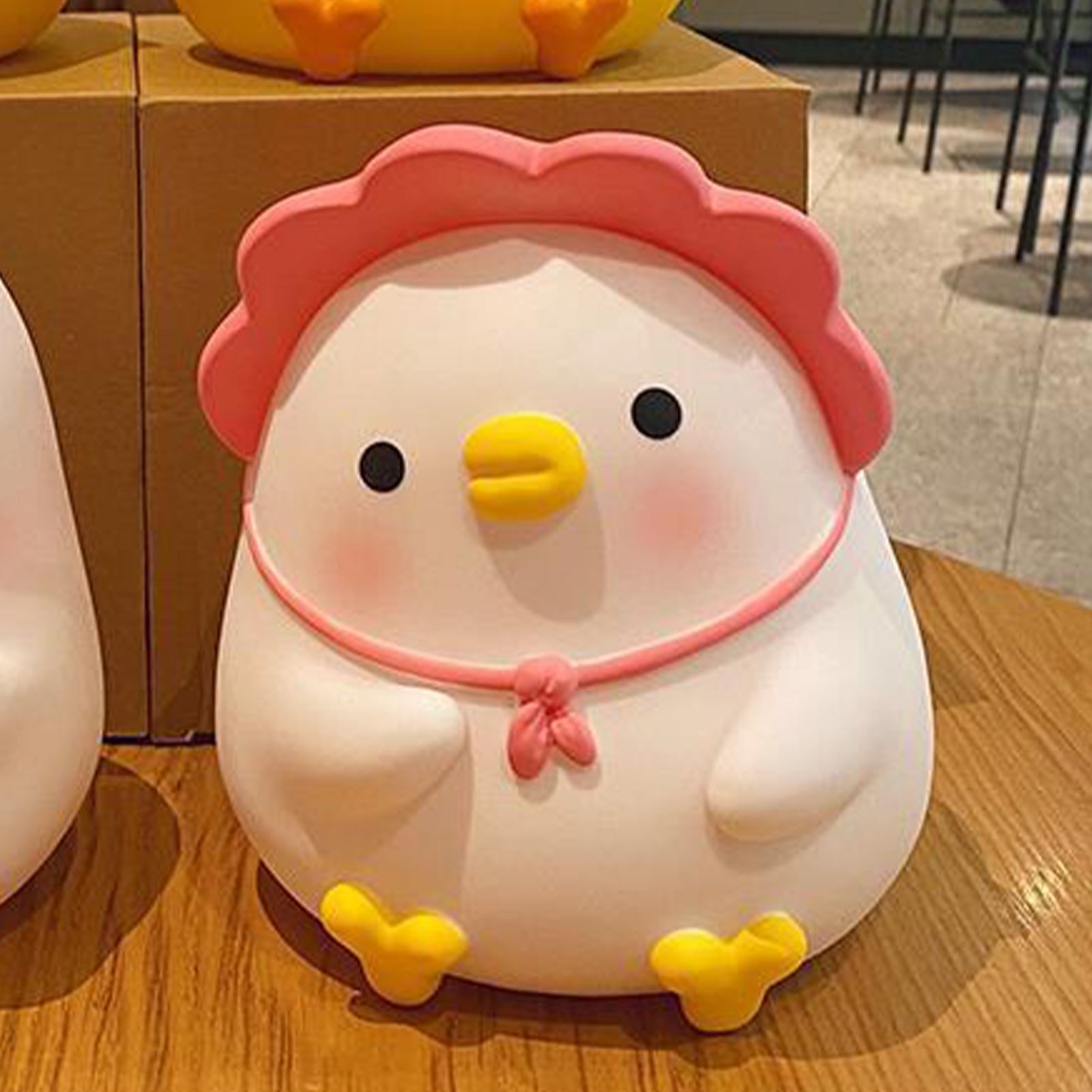Kids Piggy Bank Cute Cartoon Money Coin Bank Anti Fall Vinyl Resin Money Bank for Boys Girls Pink Duck - Image 5