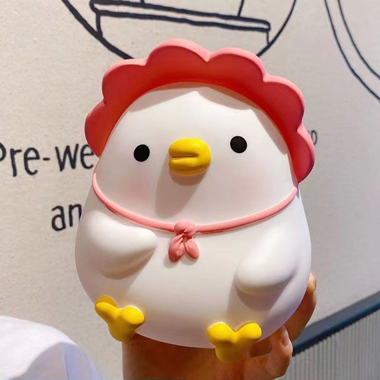 Kids Piggy Bank Cute Cartoon Money Coin Bank Anti Fall Vinyl Resin Money Bank for Boys Girls Pink Duck - Image 6