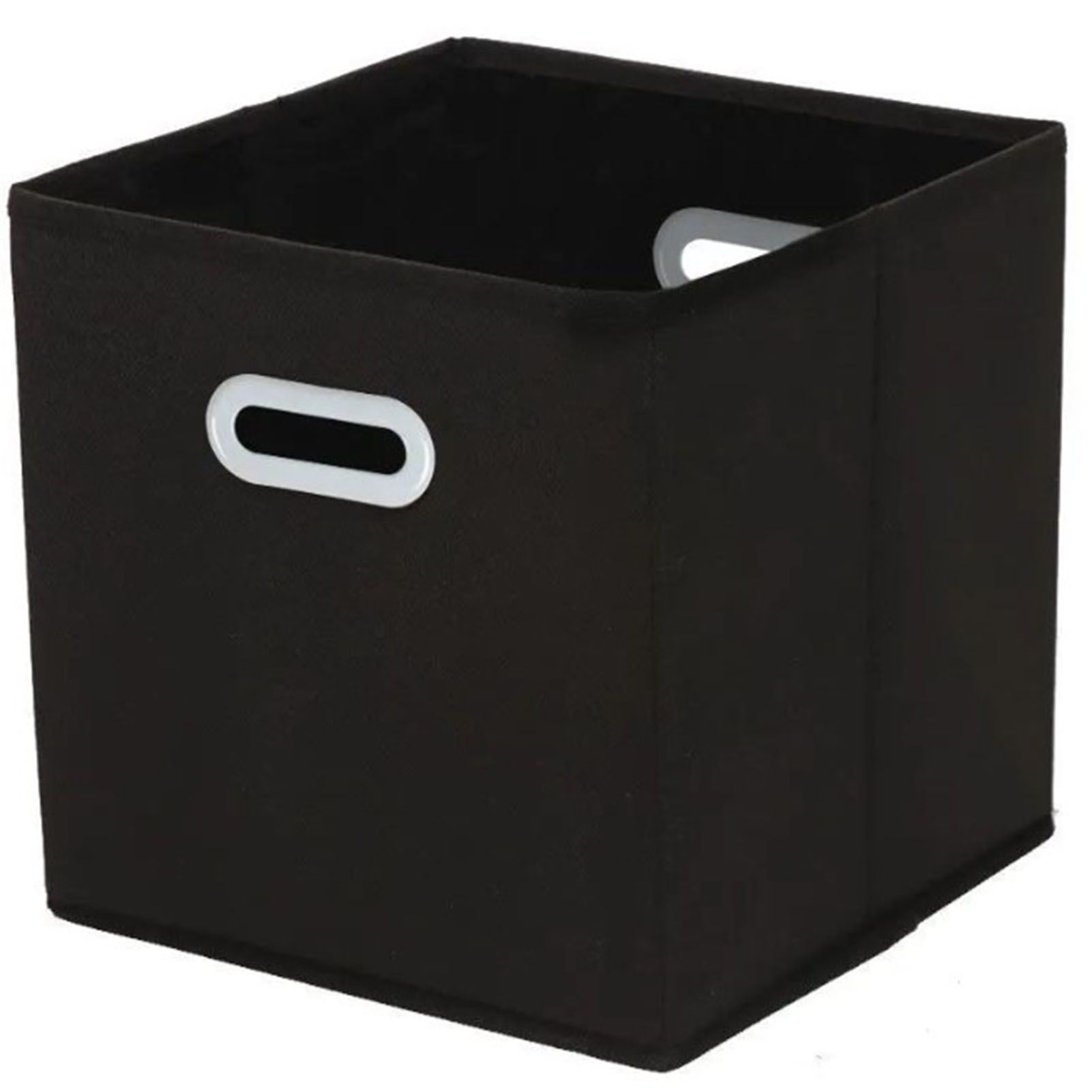 Fabric Cube Organizer Black Dual Handles Foldable Storage Bins Baskets for Home Bedroom Toy Clothing Organize - Image 1