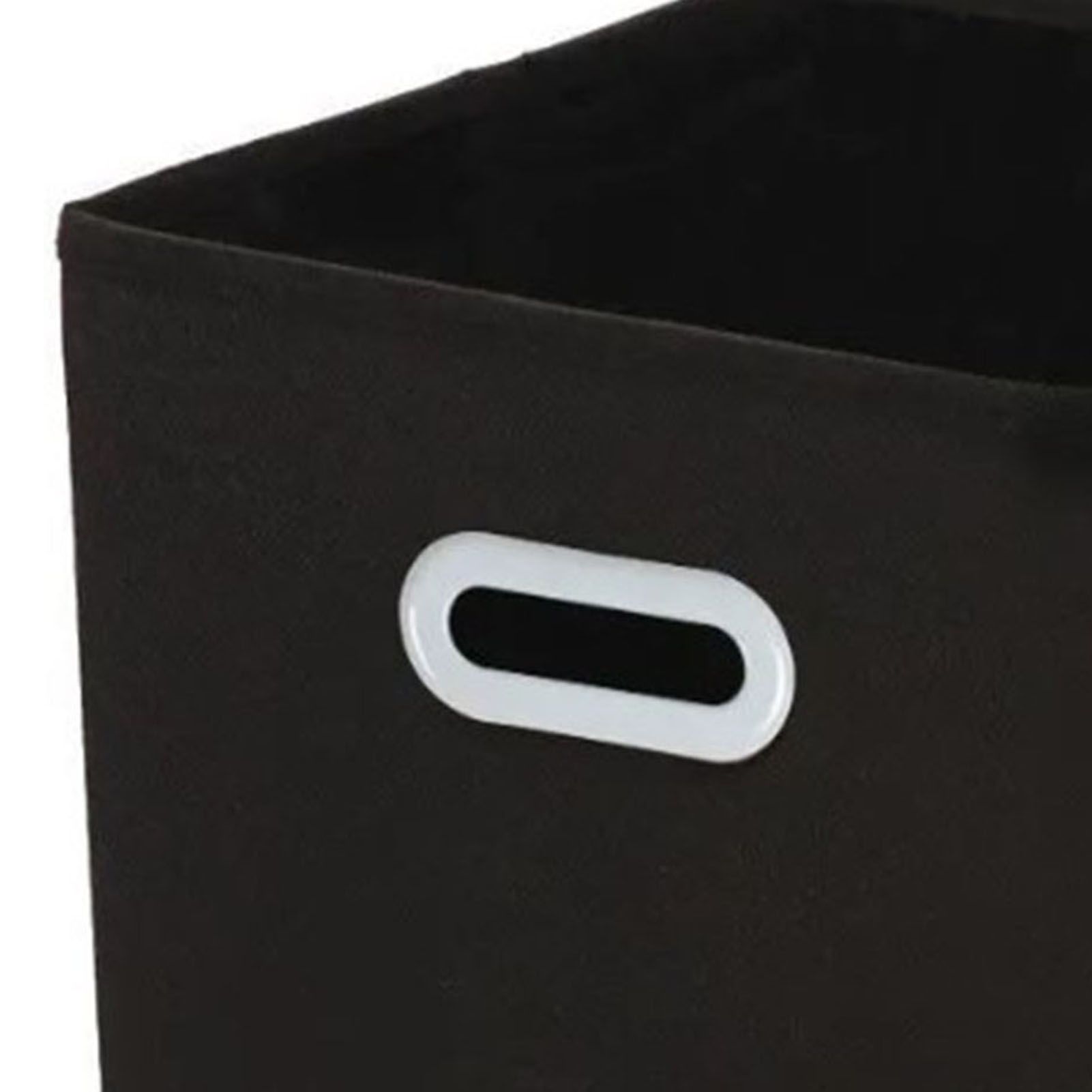 Fabric Cube Organizer Black Dual Handles Foldable Storage Bins Baskets for Home Bedroom Toy Clothing Organize - Image 7