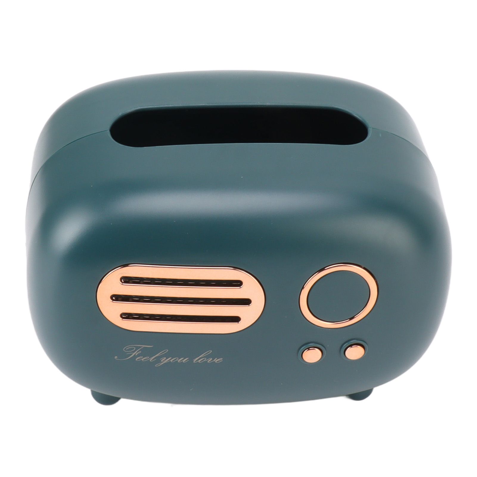 Retro Radio Shape Tissue Cover Box Vintage Radio Tissue Box for Bathroom Living Room Bedroom Nightstand Desk Table Green - Image 5