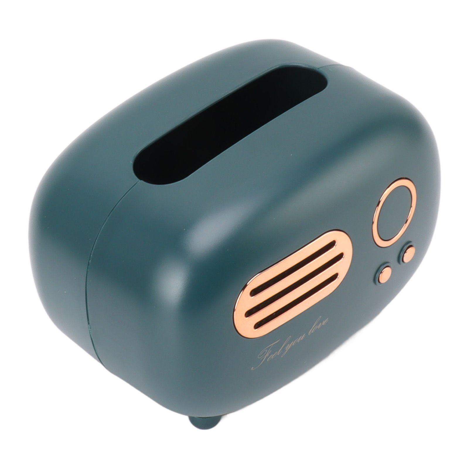 Retro Radio Shape Tissue Cover Box Vintage Radio Tissue Box for Bathroom Living Room Bedroom Nightstand Desk Table Green - Image 6