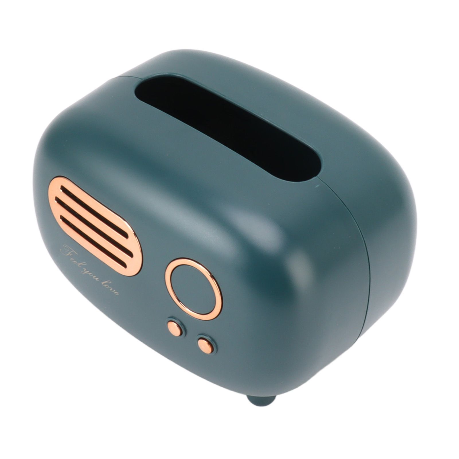 Retro Radio Shape Tissue Cover Box Vintage Radio Tissue Box for Bathroom Living Room Bedroom Nightstand Desk Table Green - Image 7