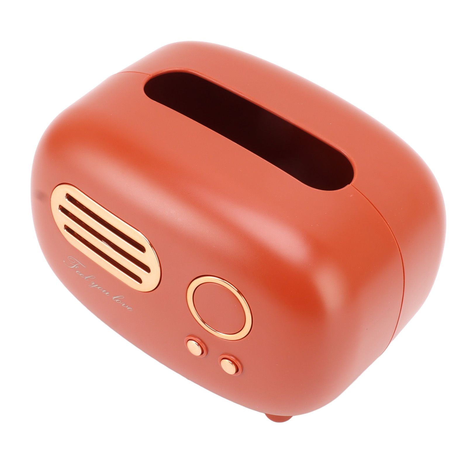 Retro Radio Shape Tissue Cover Box Vintage Radio Tissue Box for Bathroom Living Room Bedroom Nightstand Desk Table Red - Image 7