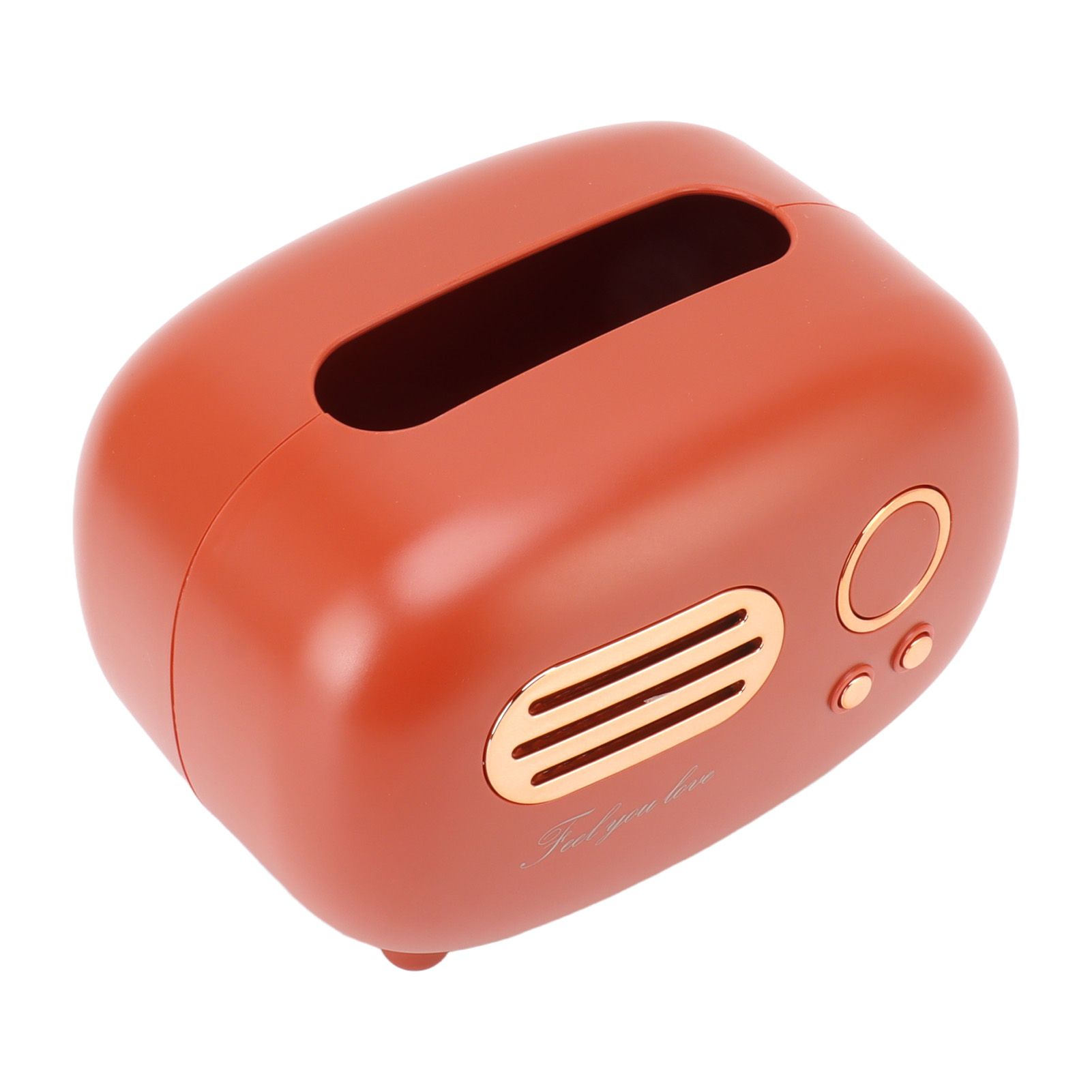 Retro Radio Shape Tissue Cover Box Vintage Radio Tissue Box for Bathroom Living Room Bedroom Nightstand Desk Table Red - Image 8