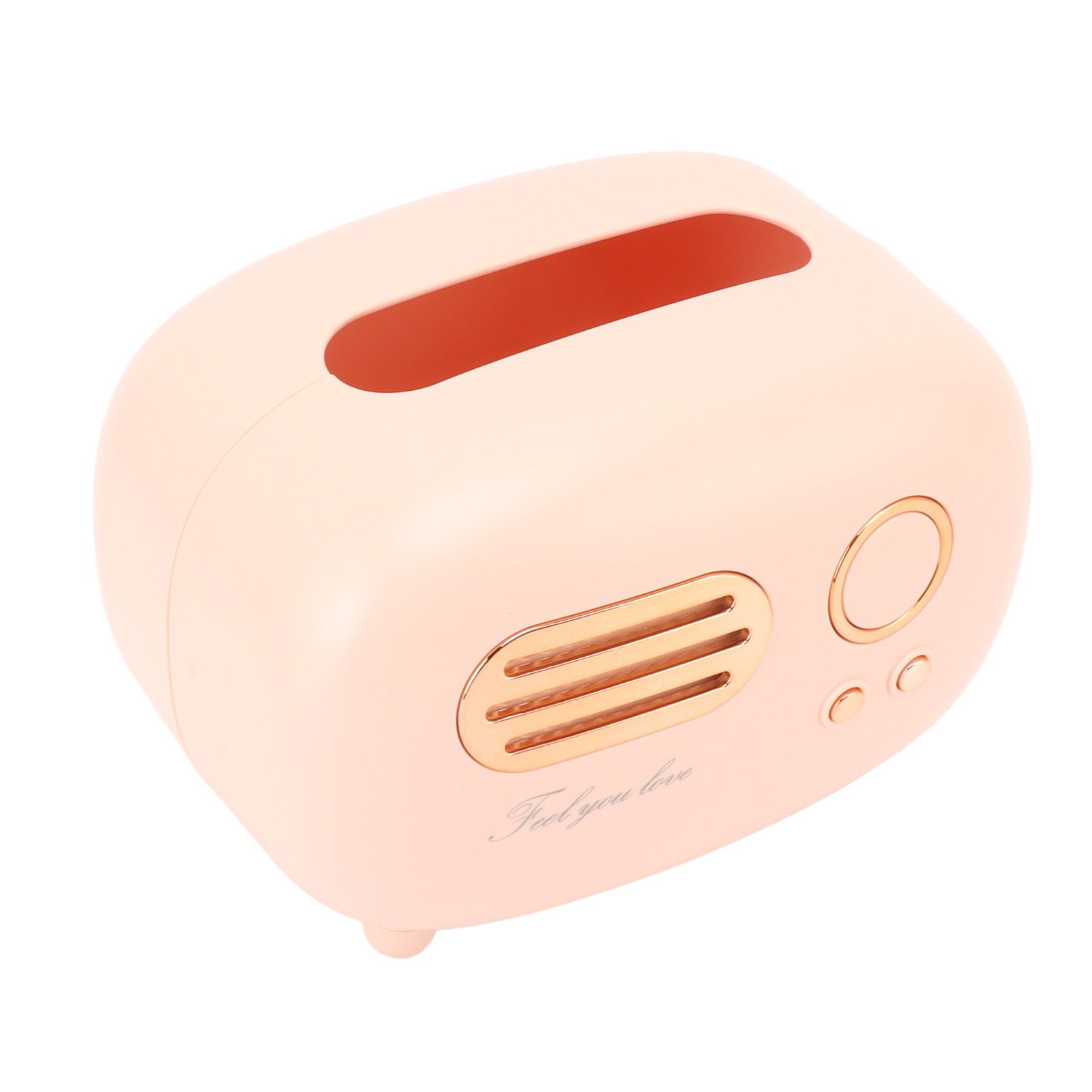 Retro Radio Shape Tissue Cover Box Vintage Radio Tissue Box for Bathroom Living Room Bedroom Nightstand Desk Table Pink - Image 7