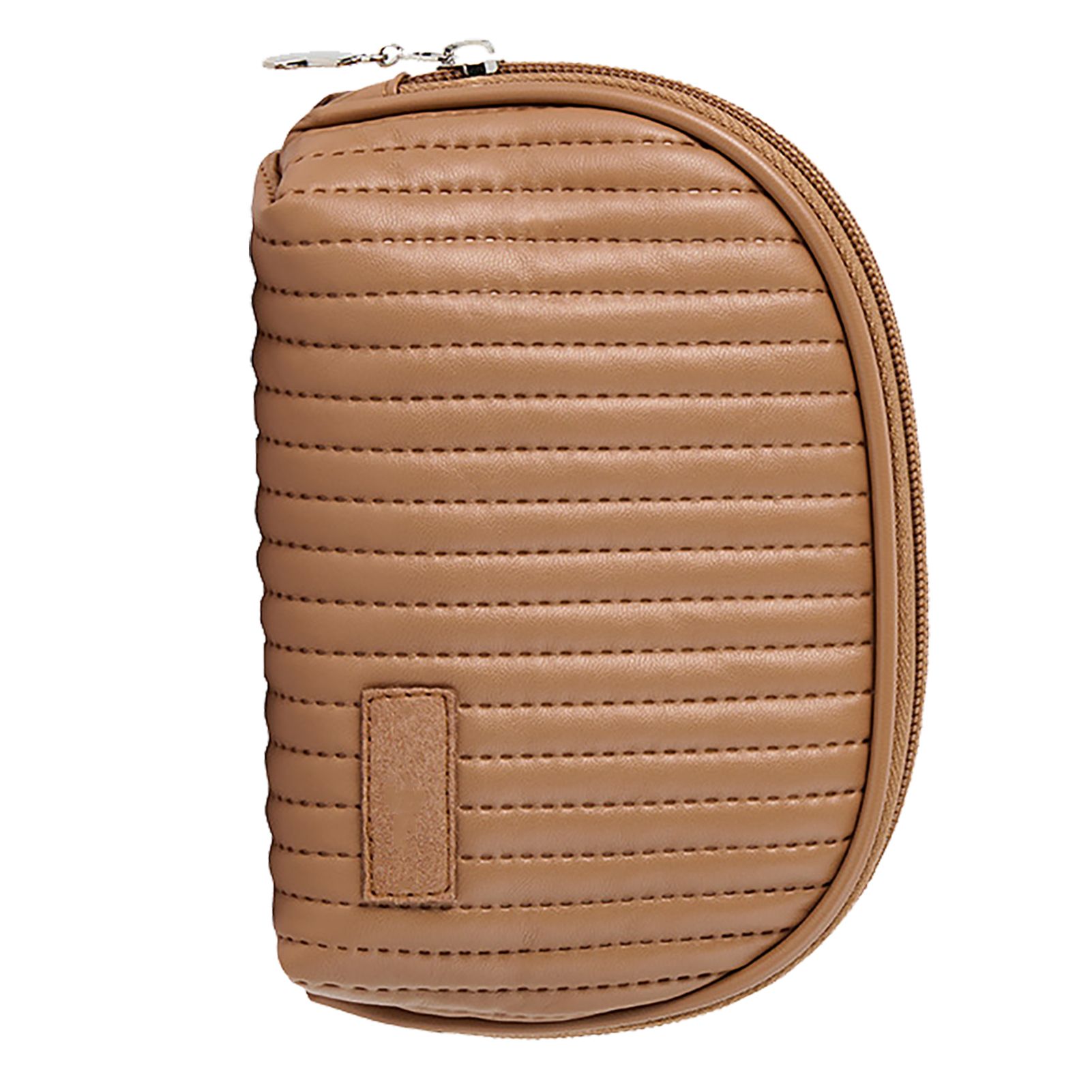 PU Leather Makeup Bag Portable Large Capacity Storage Travel Makeup Bag for Lipstick Cosmetic Brown - Image 4