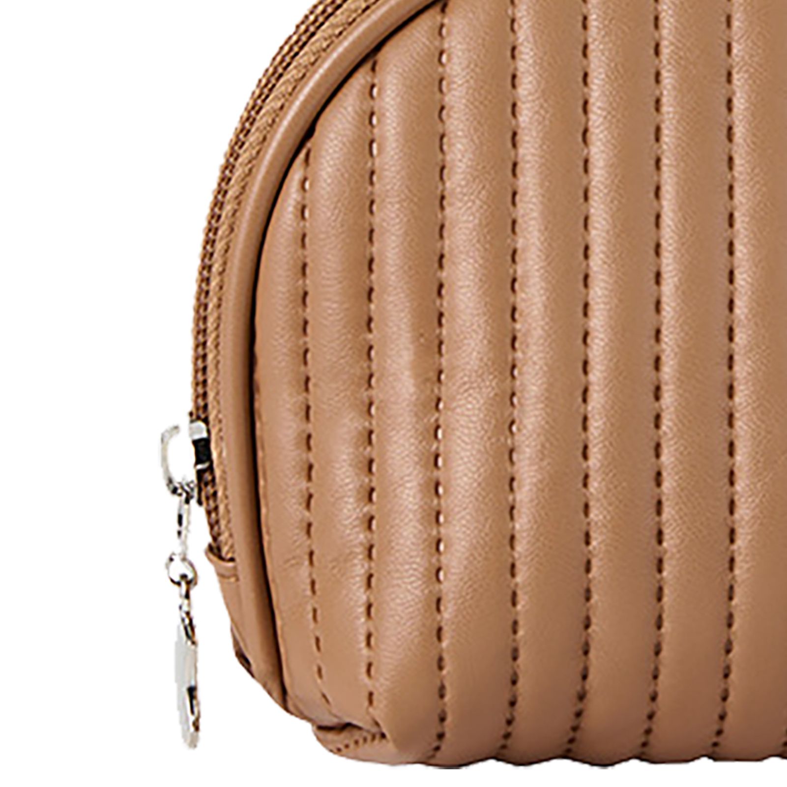 PU Leather Makeup Bag Portable Large Capacity Storage Travel Makeup Bag for Lipstick Cosmetic Brown - Image 7