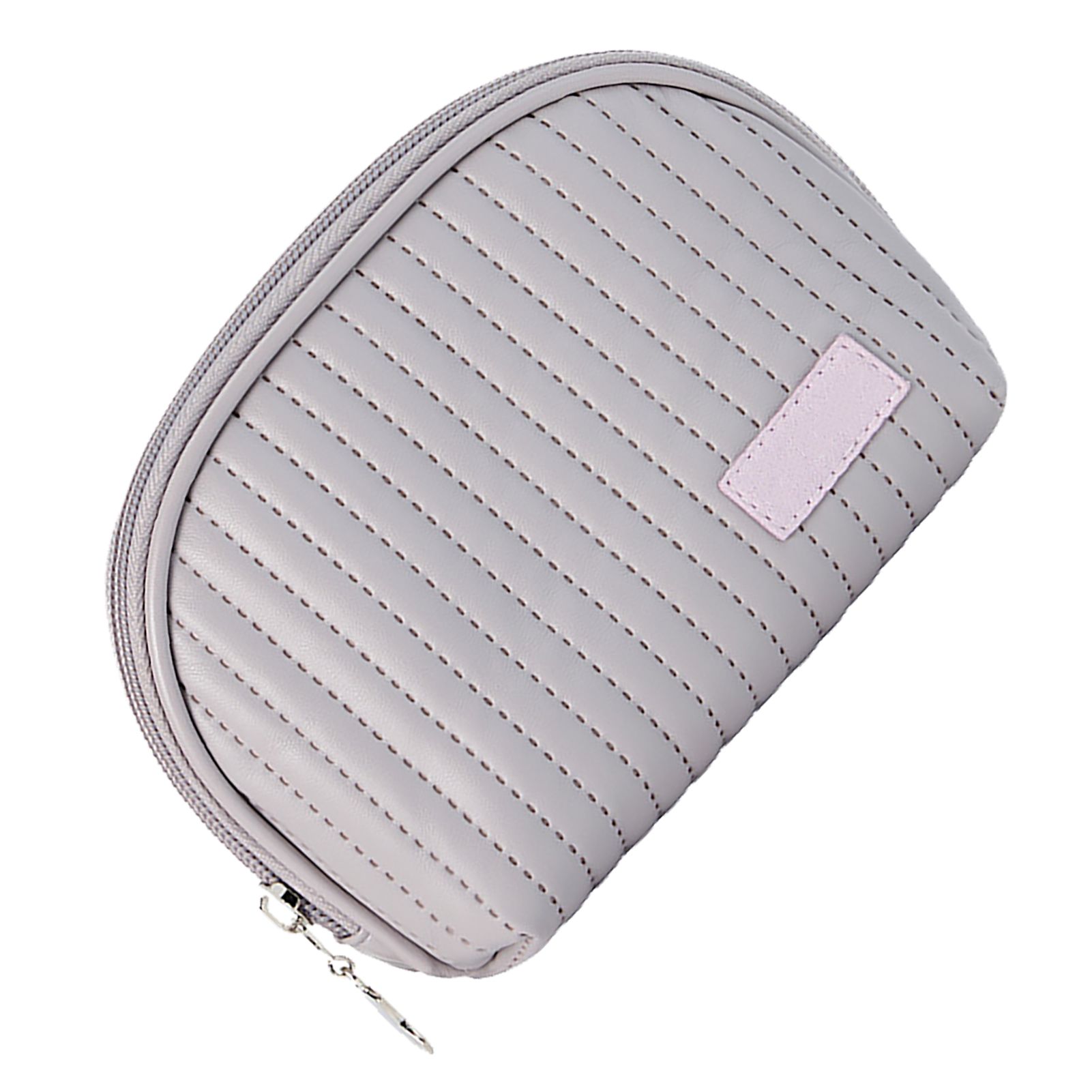 PU Leather Makeup Bag Portable Large Capacity Storage Travel Makeup Bag for Lipstick Cosmetic Purple - Image 2