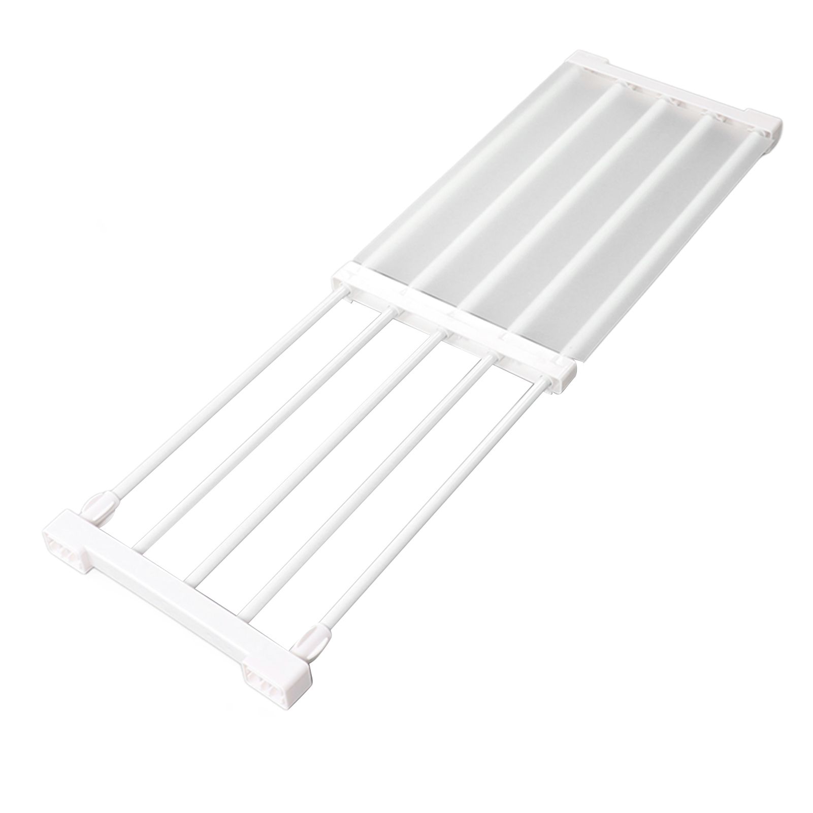 Closet Tension Shelf Expandable Nail Free Cabinet Divider Storage Rack for Wardrobe Cupboard 50‑80cm / 19.7‑31.5in Length - Image 6