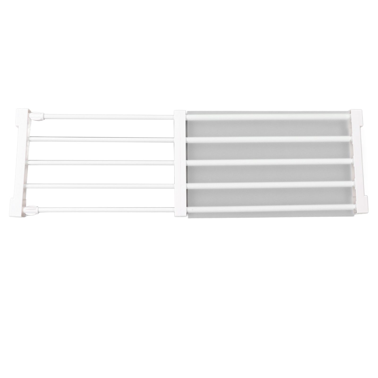 Closet Tension Shelf Expandable Nail Free Cabinet Divider Storage Rack for Wardrobe Cupboard 50‑80cm / 19.7‑31.5in Length - Image 7