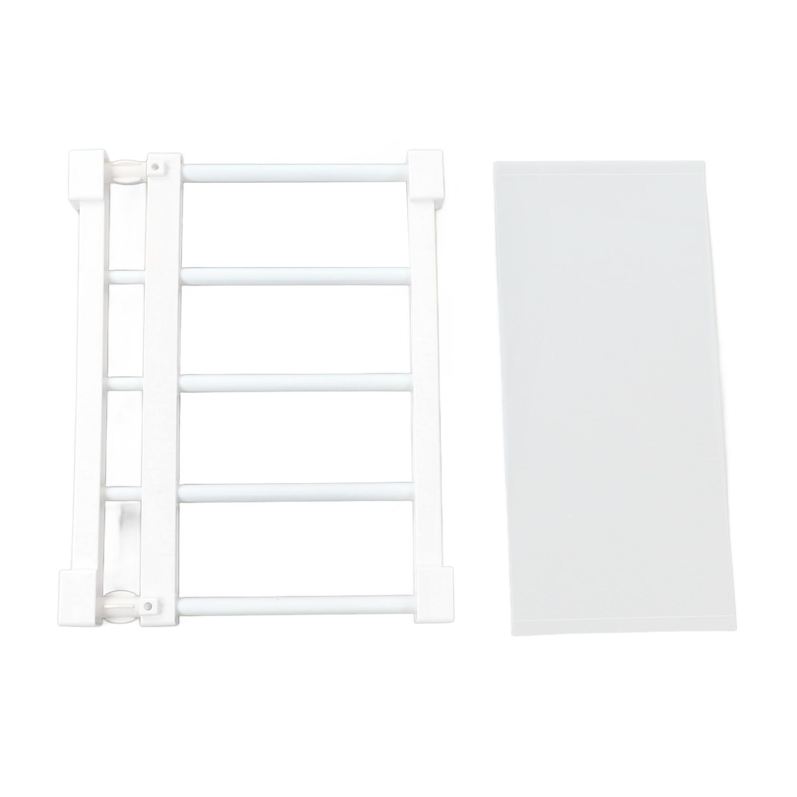 Tension Rod Shelf 14.2 Inch Width Nail Free Expandable Storage Rack for Cabinet Wardrobe 30 to 40cm /11.8 to 15.7in - Image 7