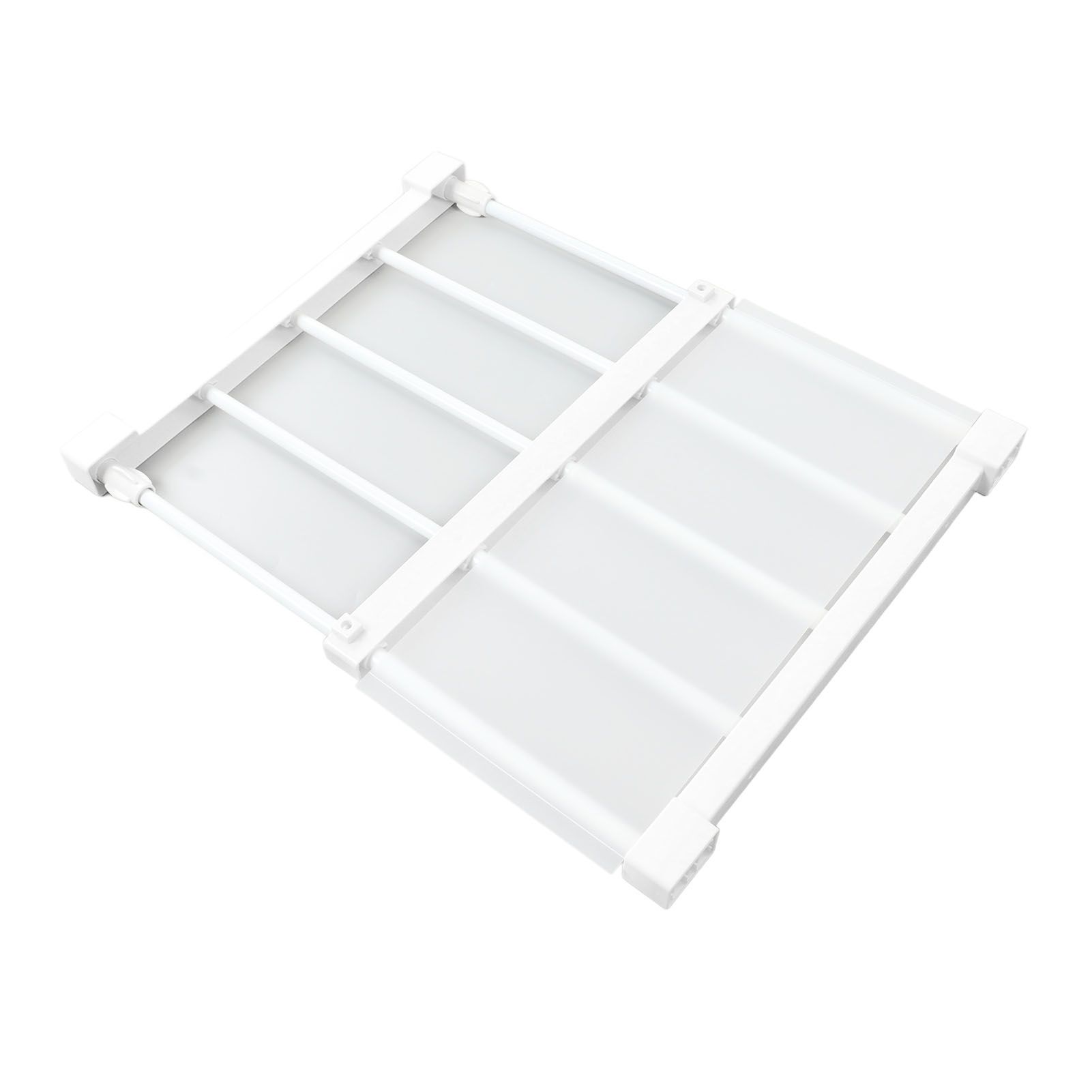 Tension Rod Shelf 14.2 Inch Width Nail Free Expandable Storage Rack for Cabinet Wardrobe 30 to 40cm /11.8 to 15.7in - Image 8