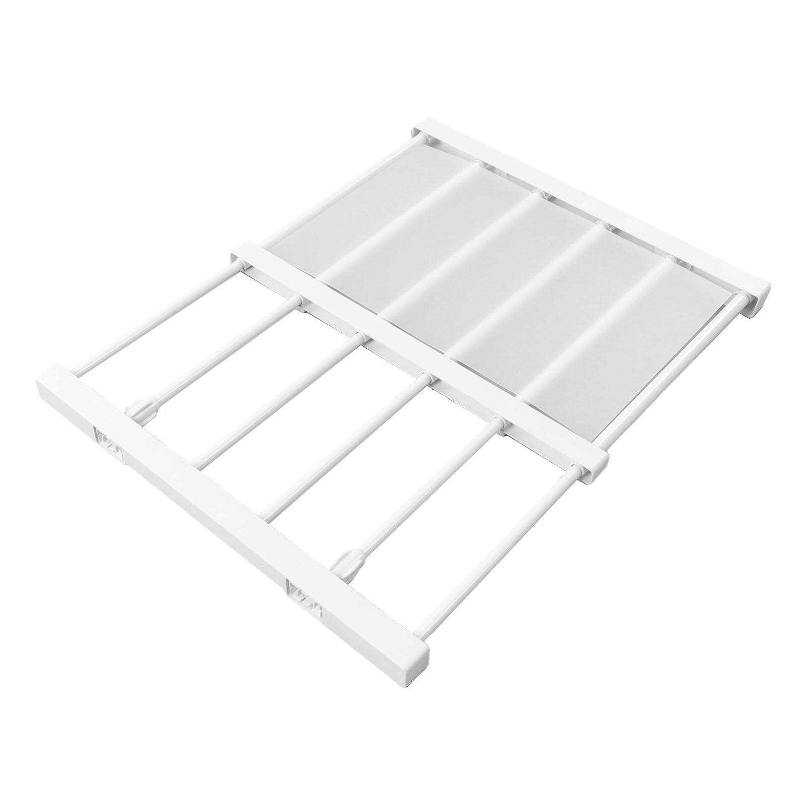 Tension Rod Shelf Adjustable Length Space Saving Nail Free Expandable Closet Shelf for Cabinet Wardrobe 16.5in Width 30‑40cm / 11.8‑15.7in Length - Image 4