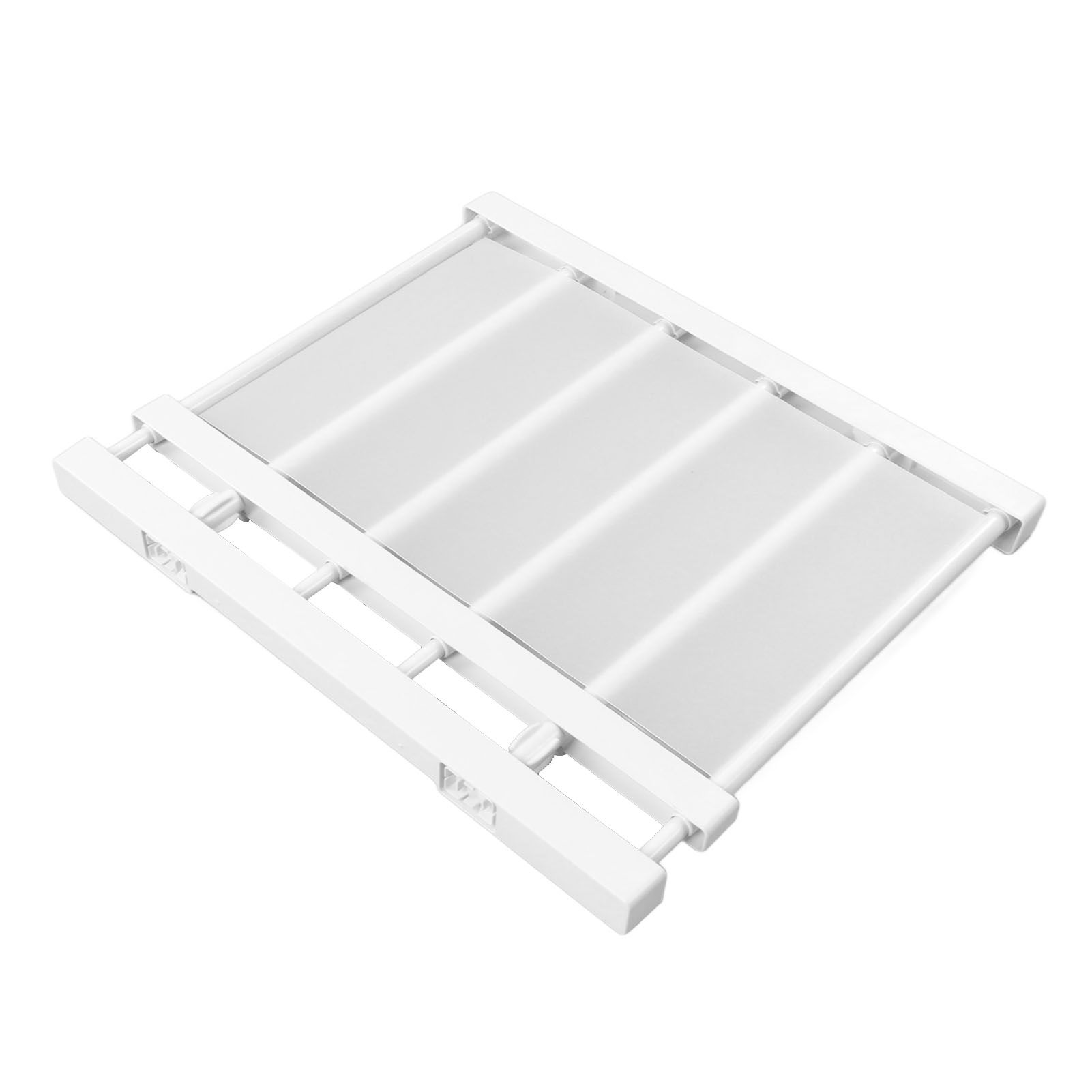 Tension Rod Shelf Adjustable Length Space Saving Nail Free Expandable Closet Shelf for Cabinet Wardrobe 16.5in Width 30‑40cm / 11.8‑15.7in Length - Image 7