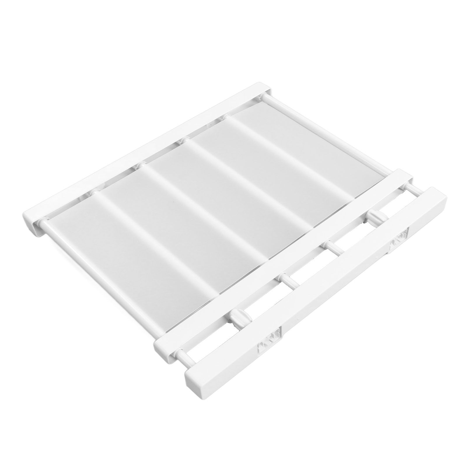 Tension Rod Shelf Adjustable Length Space Saving Nail Free Expandable Closet Shelf for Cabinet Wardrobe 16.5in Width 30‑40cm / 11.8‑15.7in Length - Image 8