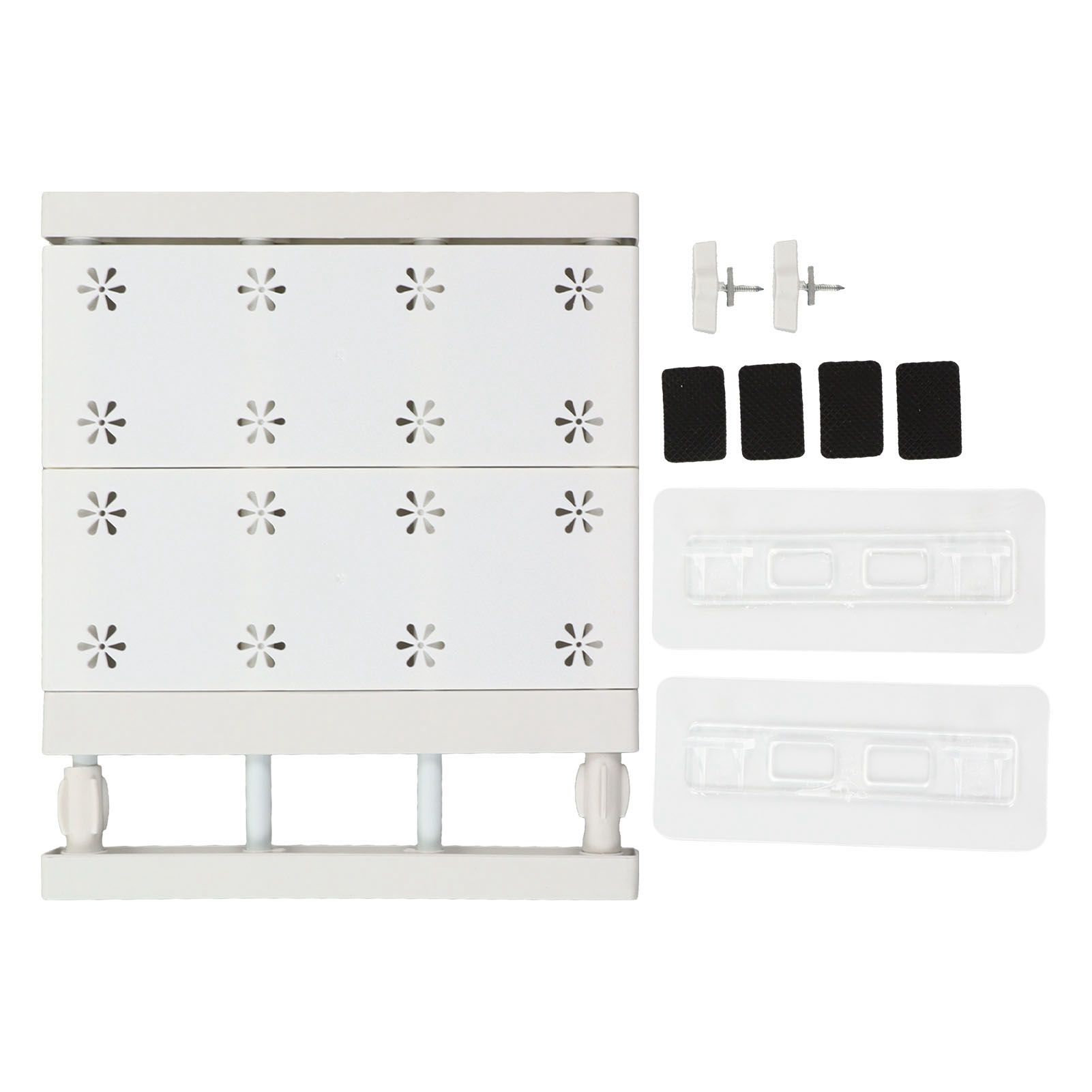 Wardrobe Partition Board Storage Extendable Rod Space Saving Layered Partition Board for Cabinet 11.8‑15.7in - Image 1
