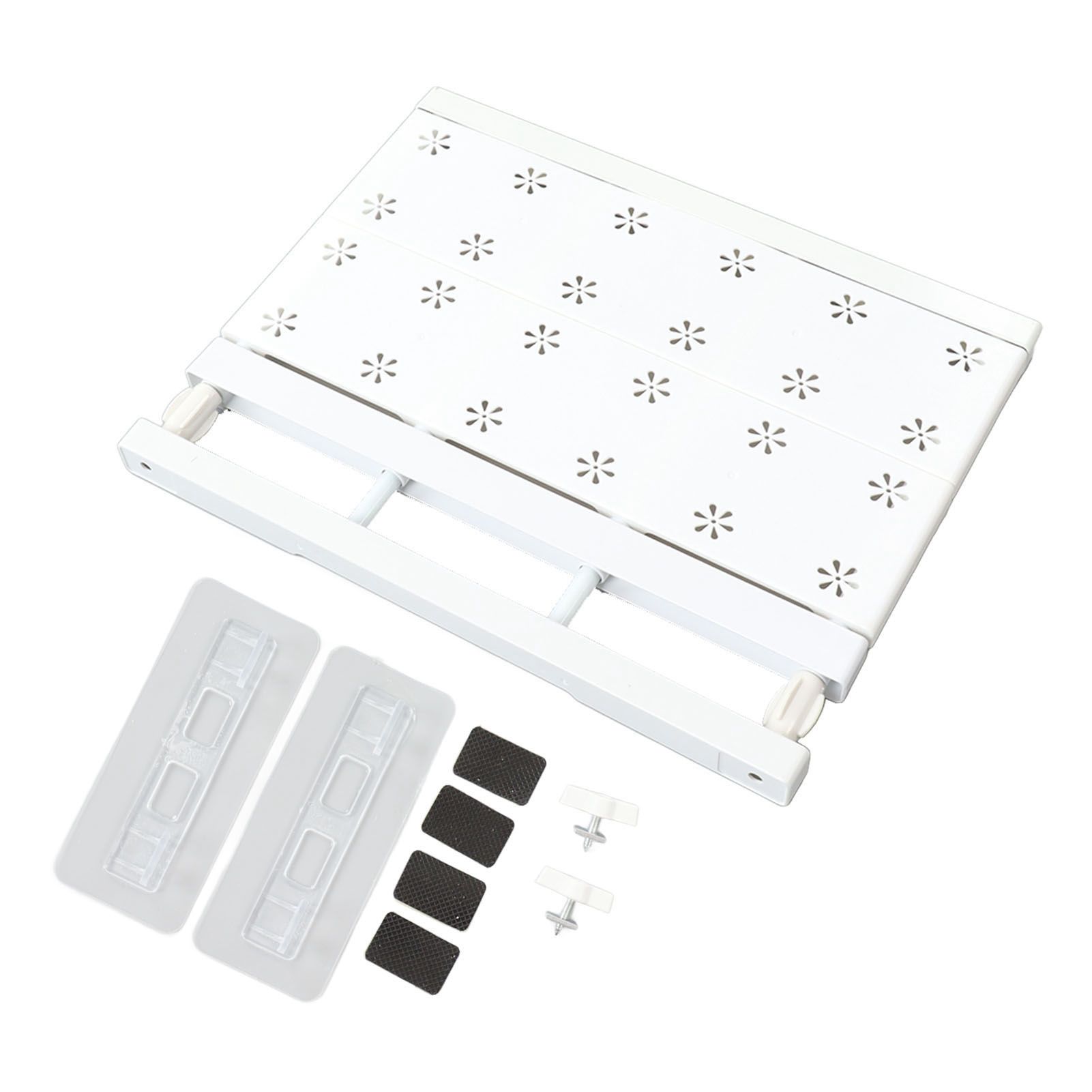 Tension Shelf Adjustable Space Saving Expandable Closet Organizer Dividers for Shoe Cabinet Closet Length 30‑40cm/11.8‑15.7in - Image 1