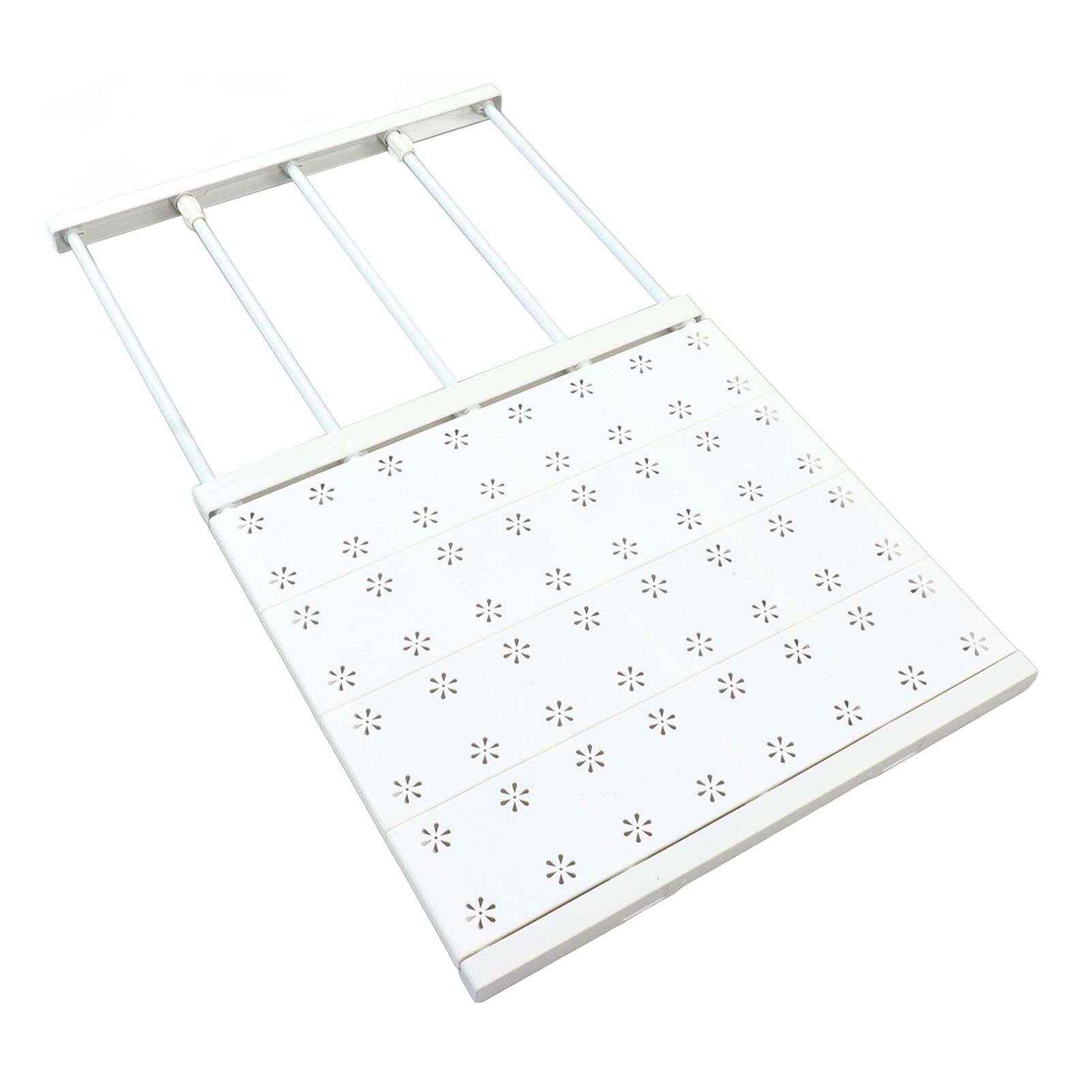Expandable Closet Shelf Space Saving Punch Free Strong Bearing Capacity Wardrobe Clothes Dividers for Home 48‑80cm/18.9‑31.5in - Image 3