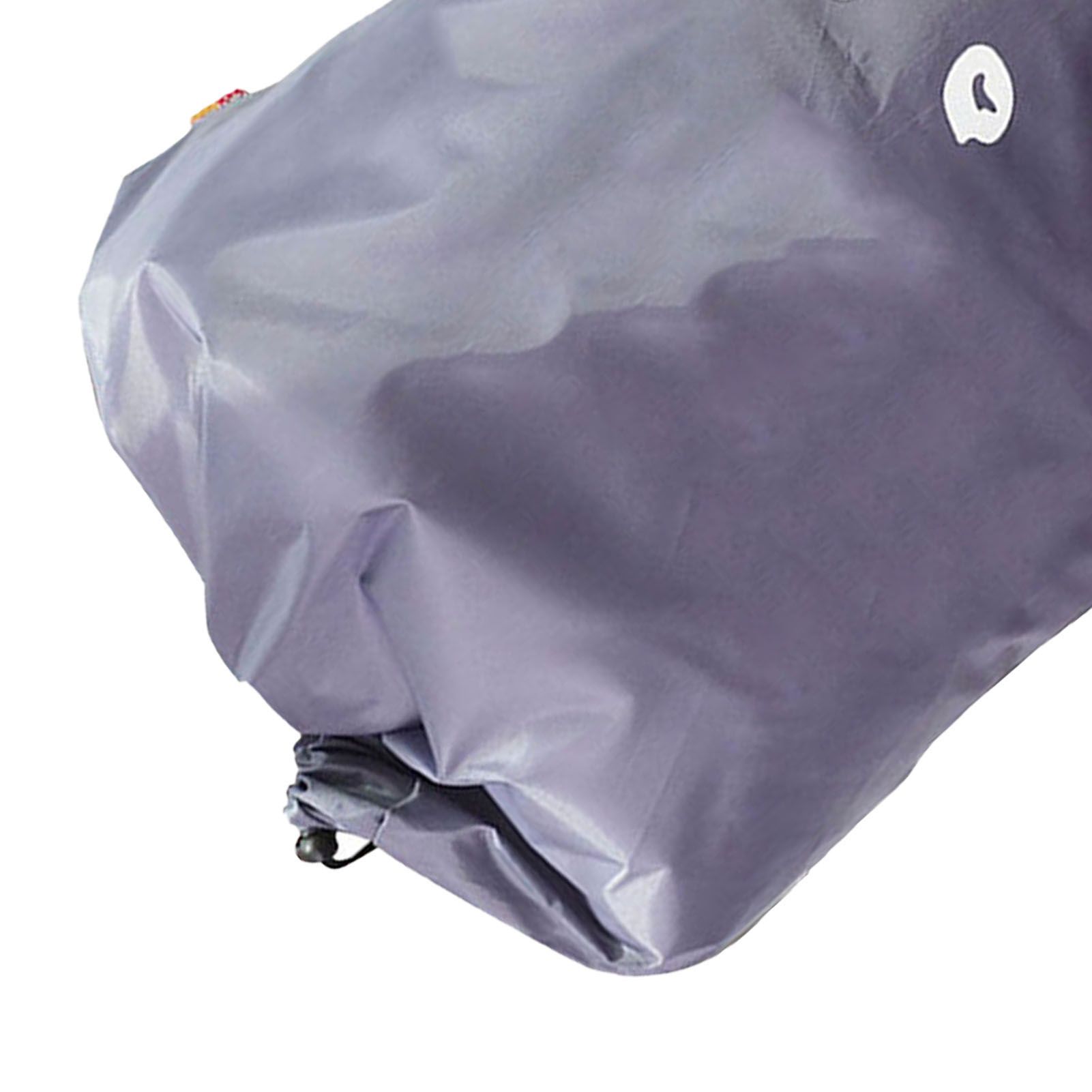 Laundry Bag Nylon Drawstring Cylinder for Household Travel Dirty Clothes Quilt Books Storage Dark Grey Smiling Face - Image 7